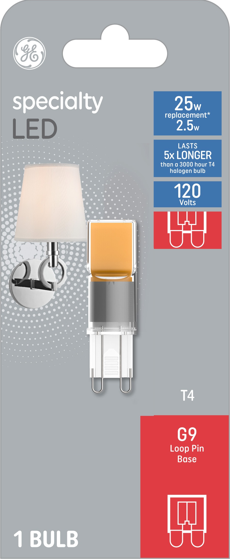 inhalen kalf Het is de bedoeling dat GE Specialty LED 25-Watt EQ T4 Soft White G9 Pin Base LED Light Bulb in the  General Purpose LED Light Bulbs department at Lowes.com