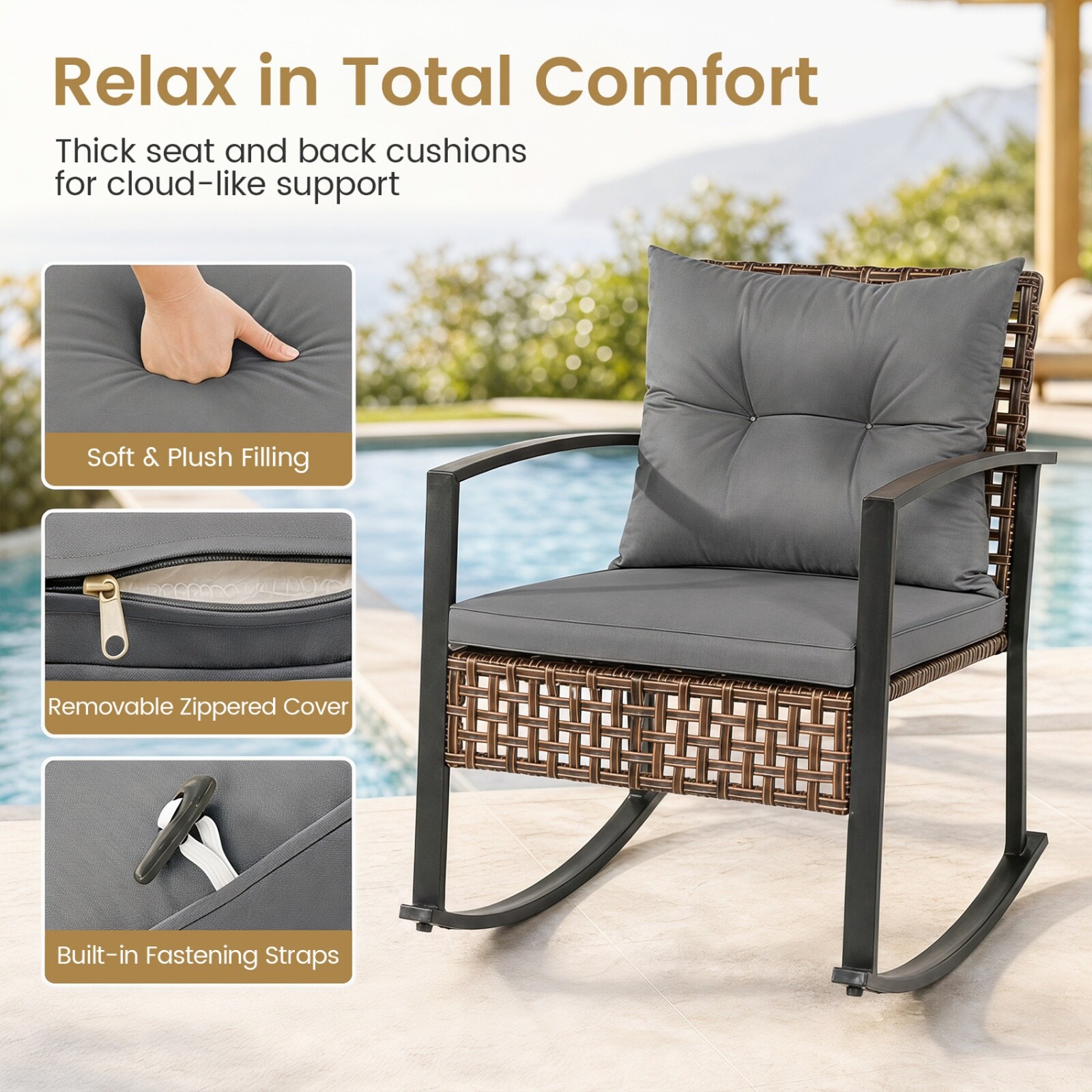 SUGIFT LW038SUGHY1056 Patio-Conversation-Sets - View #4