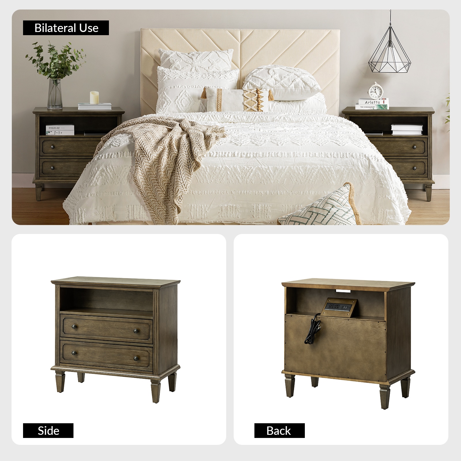 14 Karat Home NSJY0539-KONA nightstands - View #6