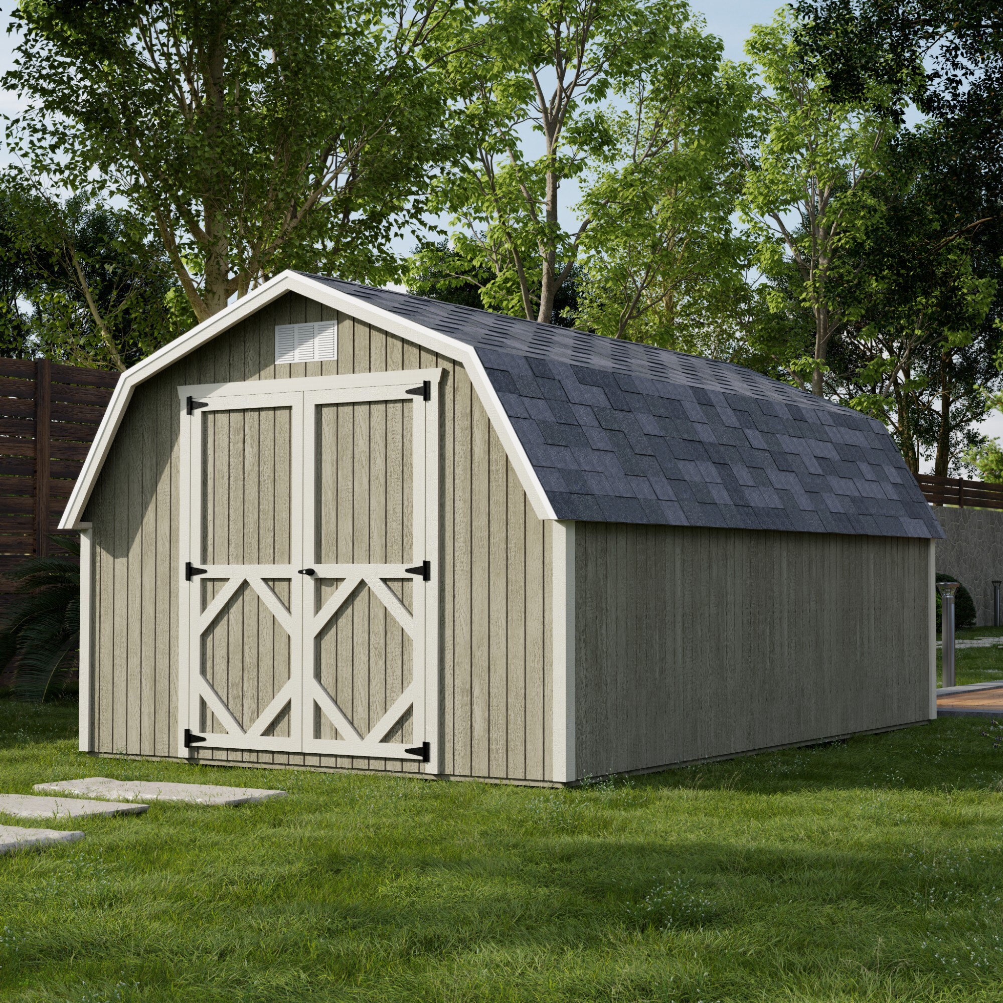 Little Cottage Co 10X16 CGB-4-PC-FK Wood-Storage-Buildings - View #2