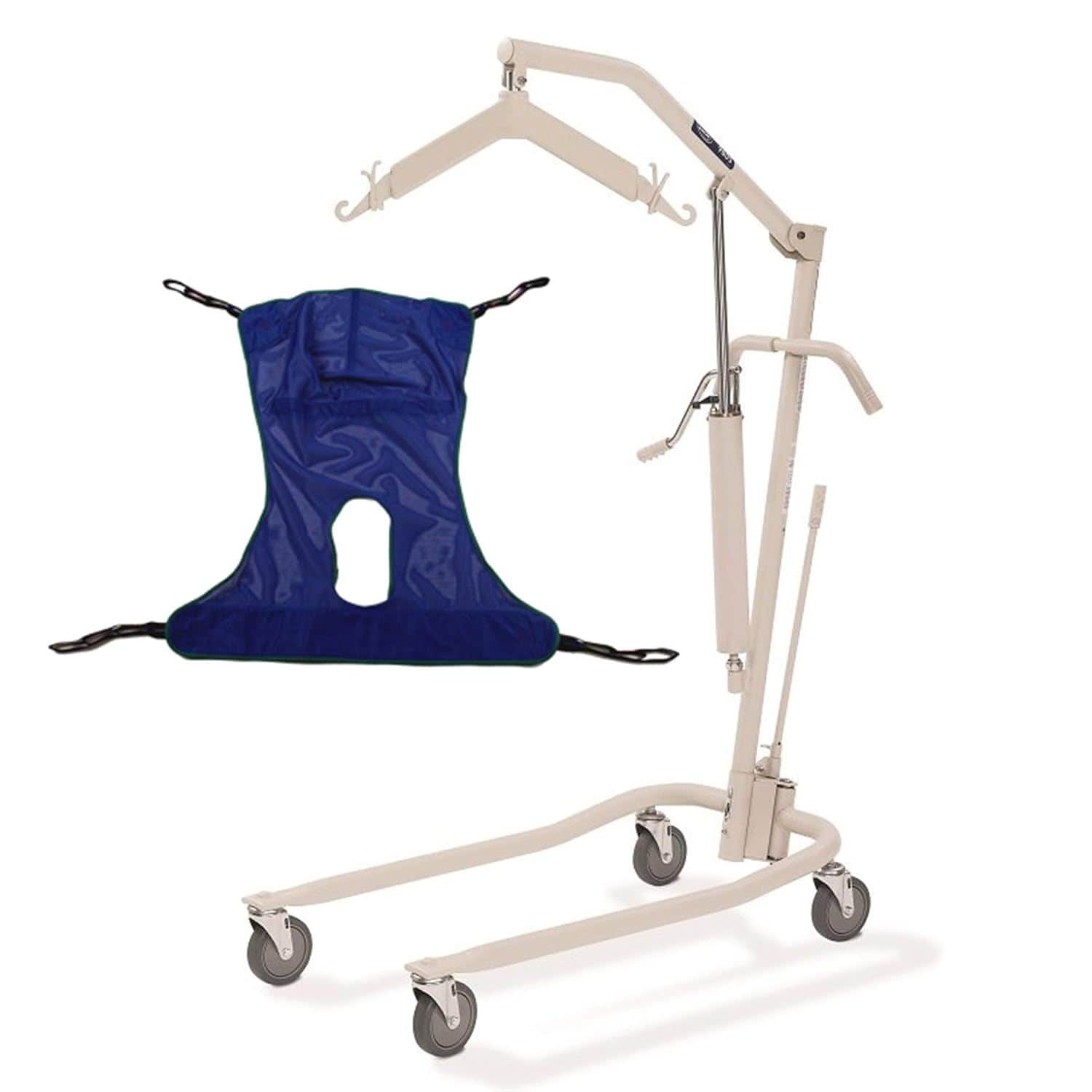 Invacare Hydraulic Patient Lift LightweightTransfer Chair w/450 lb Capacity and Safe Bent Mast