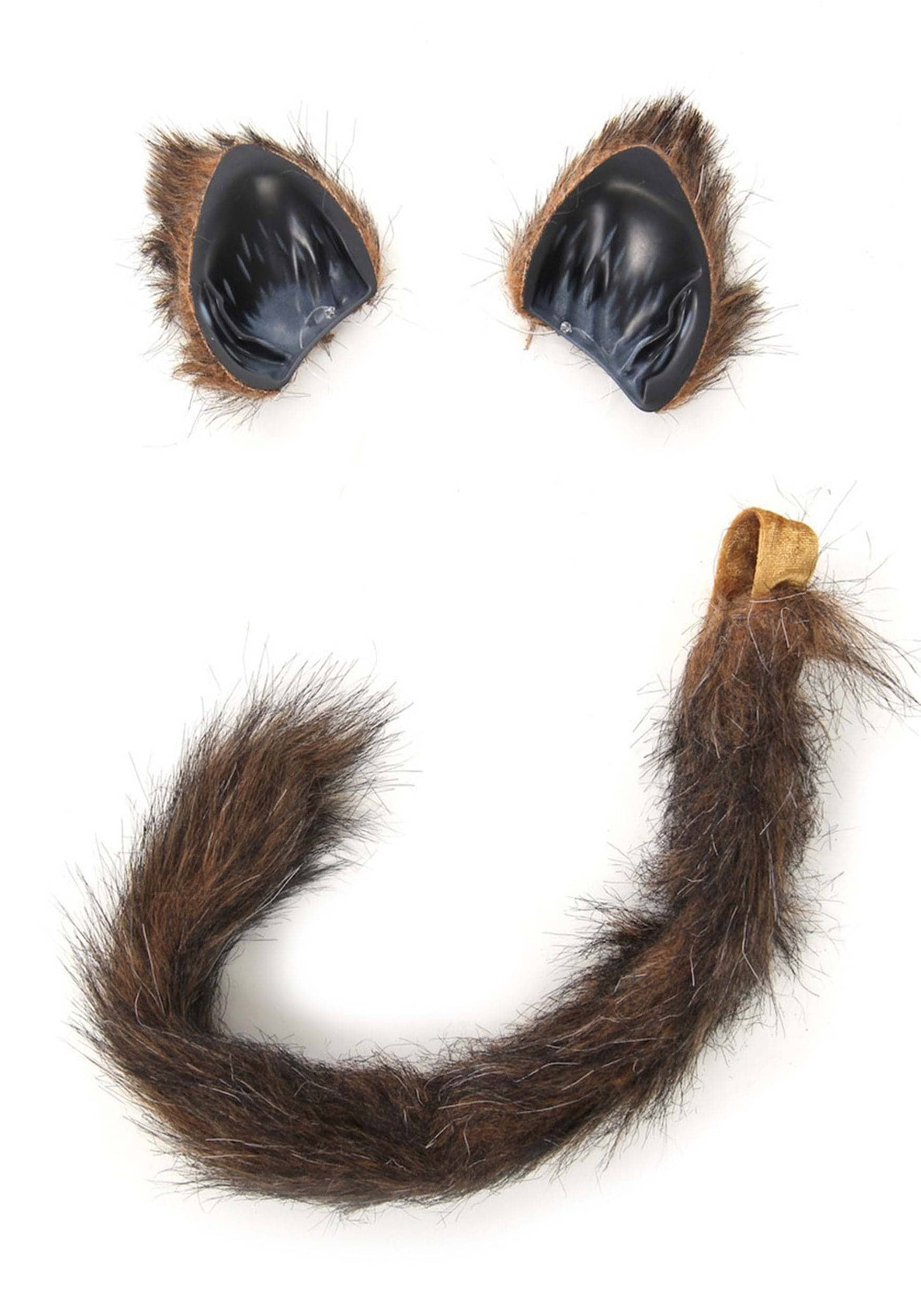 HalloweenCostumes.com EL421702-ST FUN Costumes Furry Brown Cat Tail and Ears Standard