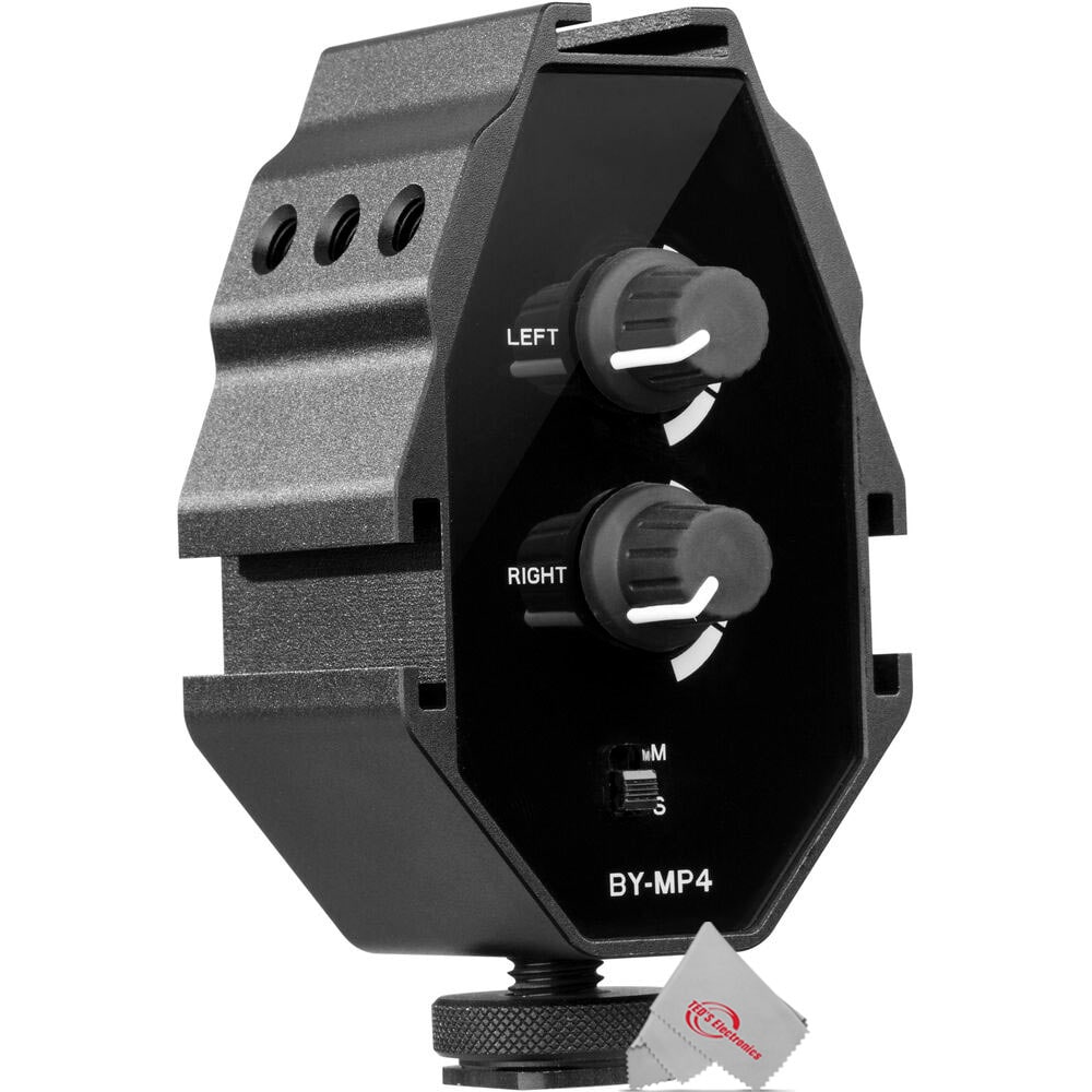 Universal Vidpro XM AD3 On Camera Dual Channel Audio Adapter for Cameras Camcorders and Smartphones | XM-AD3
