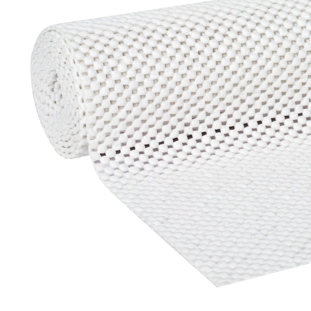 Wideskall Extra Thick Non Adhesive Easy Shelf Non Slip Kitchen Drawer Shelf Grip Liner (White)