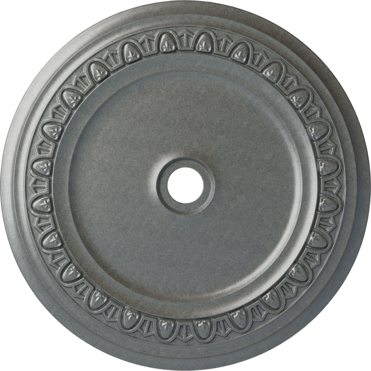 Ekena Millwork CM41CAPLS Caputo 41-in W x 41-in L Painted Platinum Polyurethane Whole Ceiling Medallion