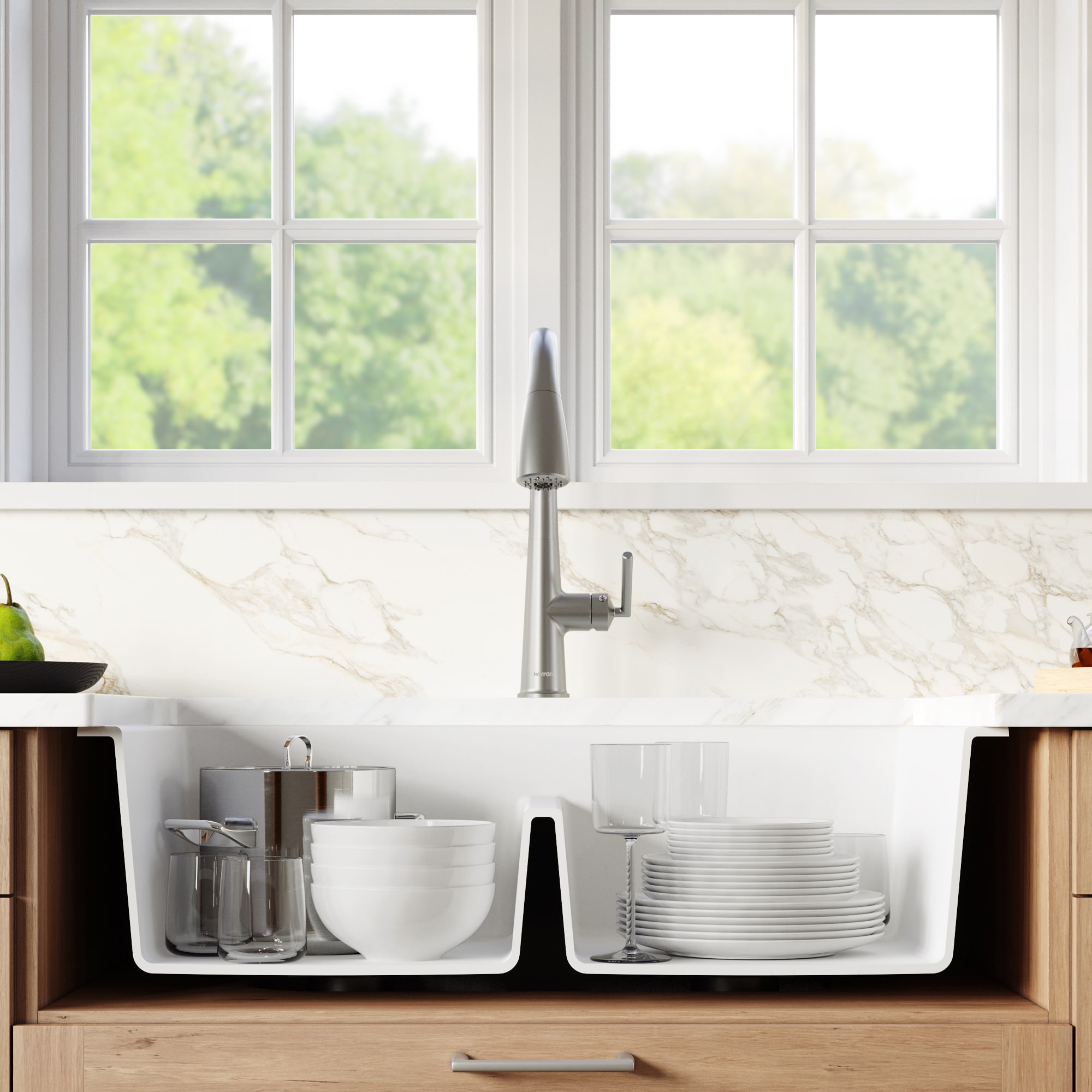 Karran QAR-750-WH-PK1 Kitchen-Sinks - View #4