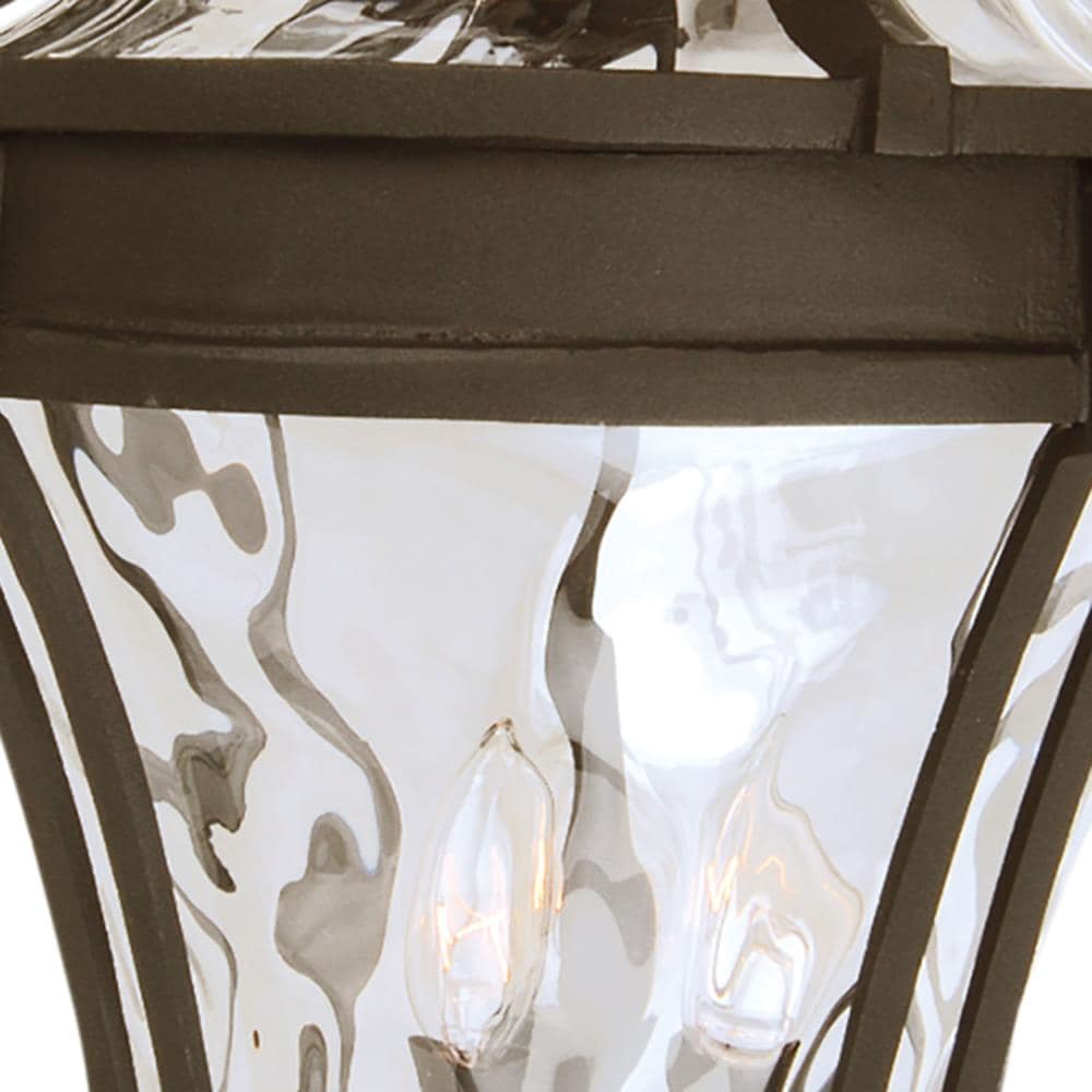 Craftmade Parish Aged Bronze Textured Traditional Textured Glass Lantern Pendant Light