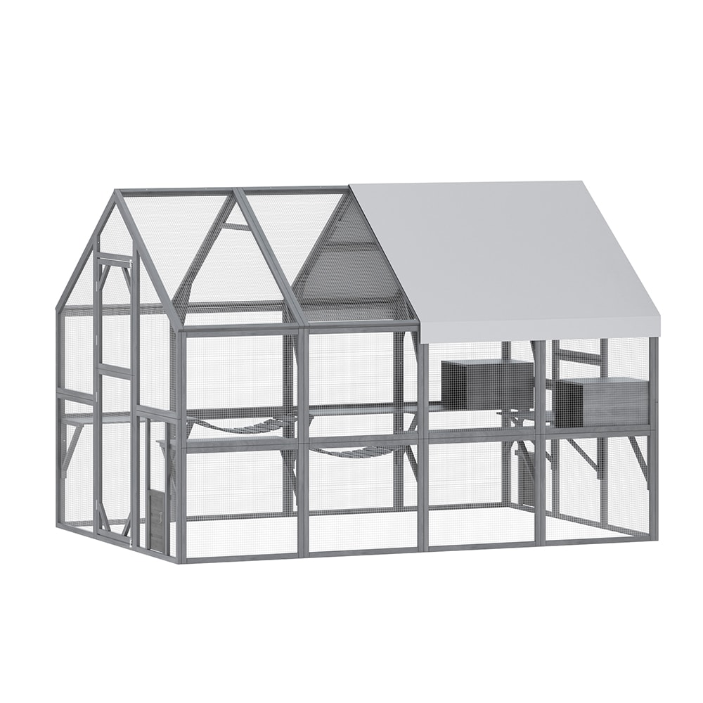 Homsee C-KF150158-05-AB Chicken-Coops-Rabbit-Hutches - View #5