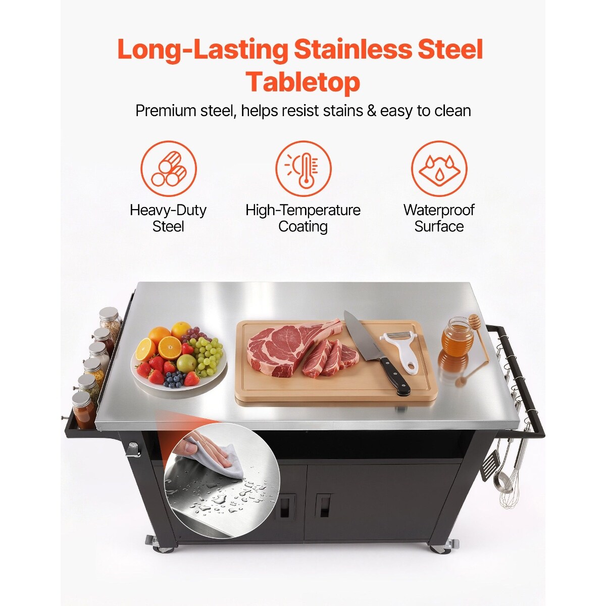 Tooliom D01027EAC7X Grill-Carts-Grill-Stands - View #4