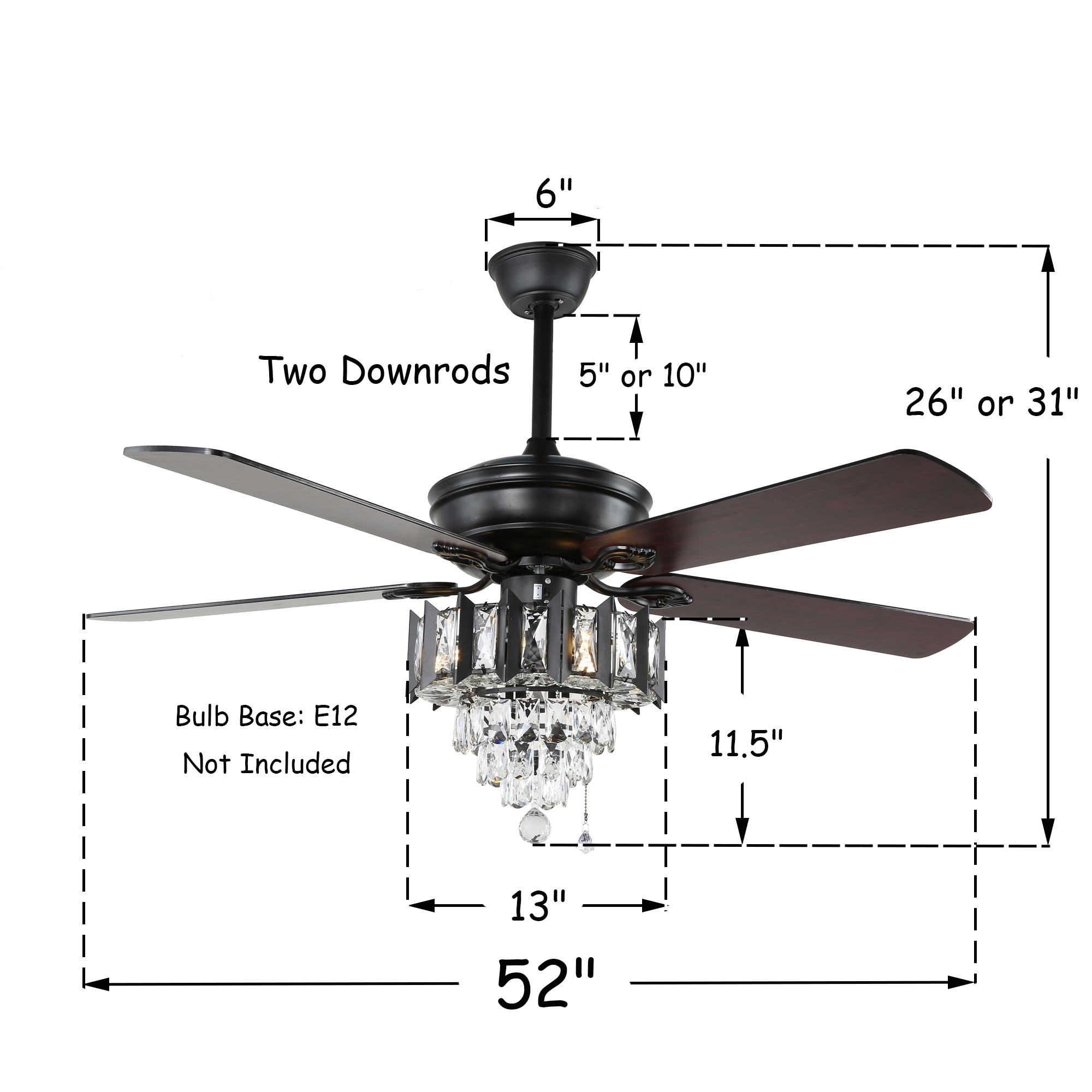 Bella Depot BD2026-B Ceiling-Fans - View #8