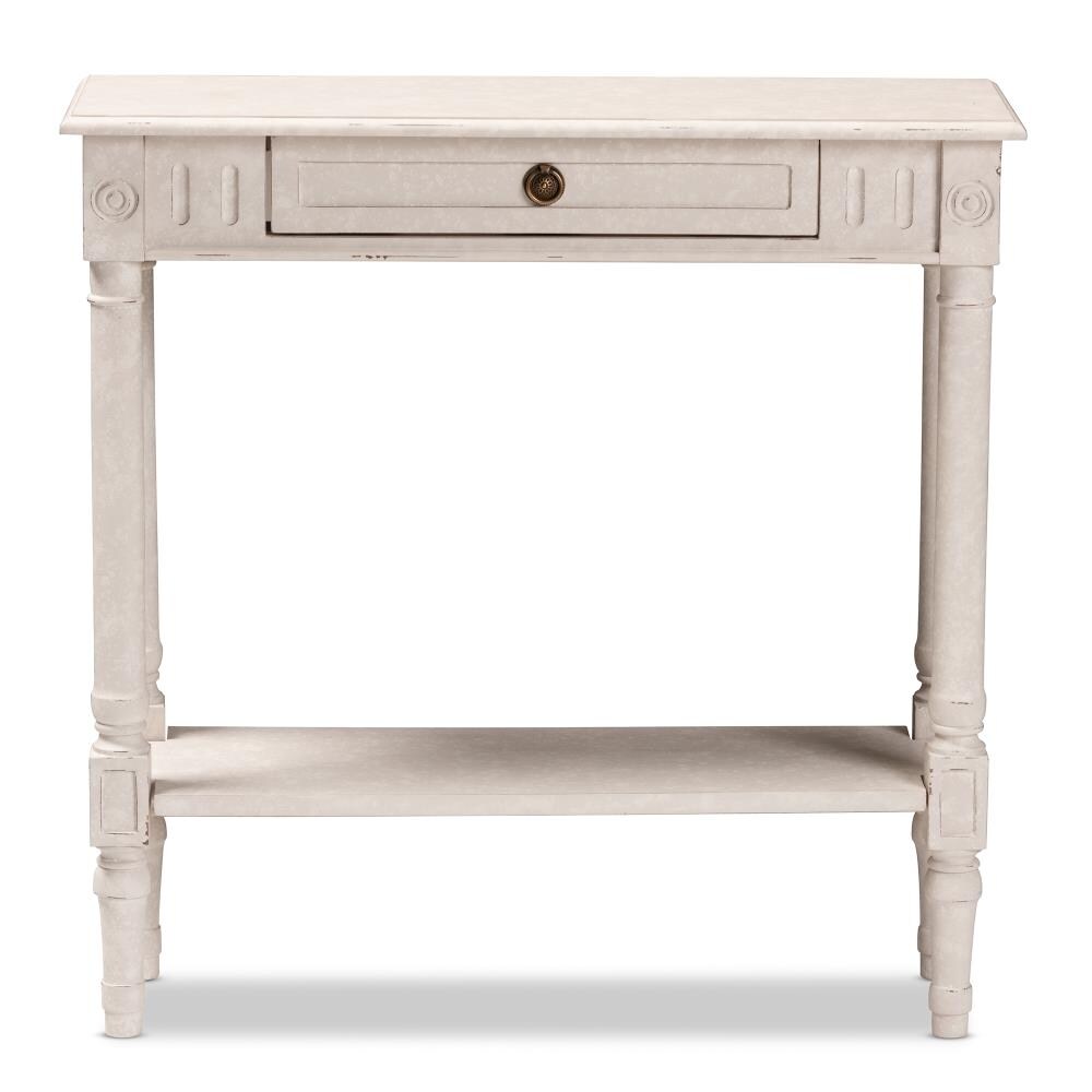 Baxton Studio Ariella Vintage White Console Table in the Console