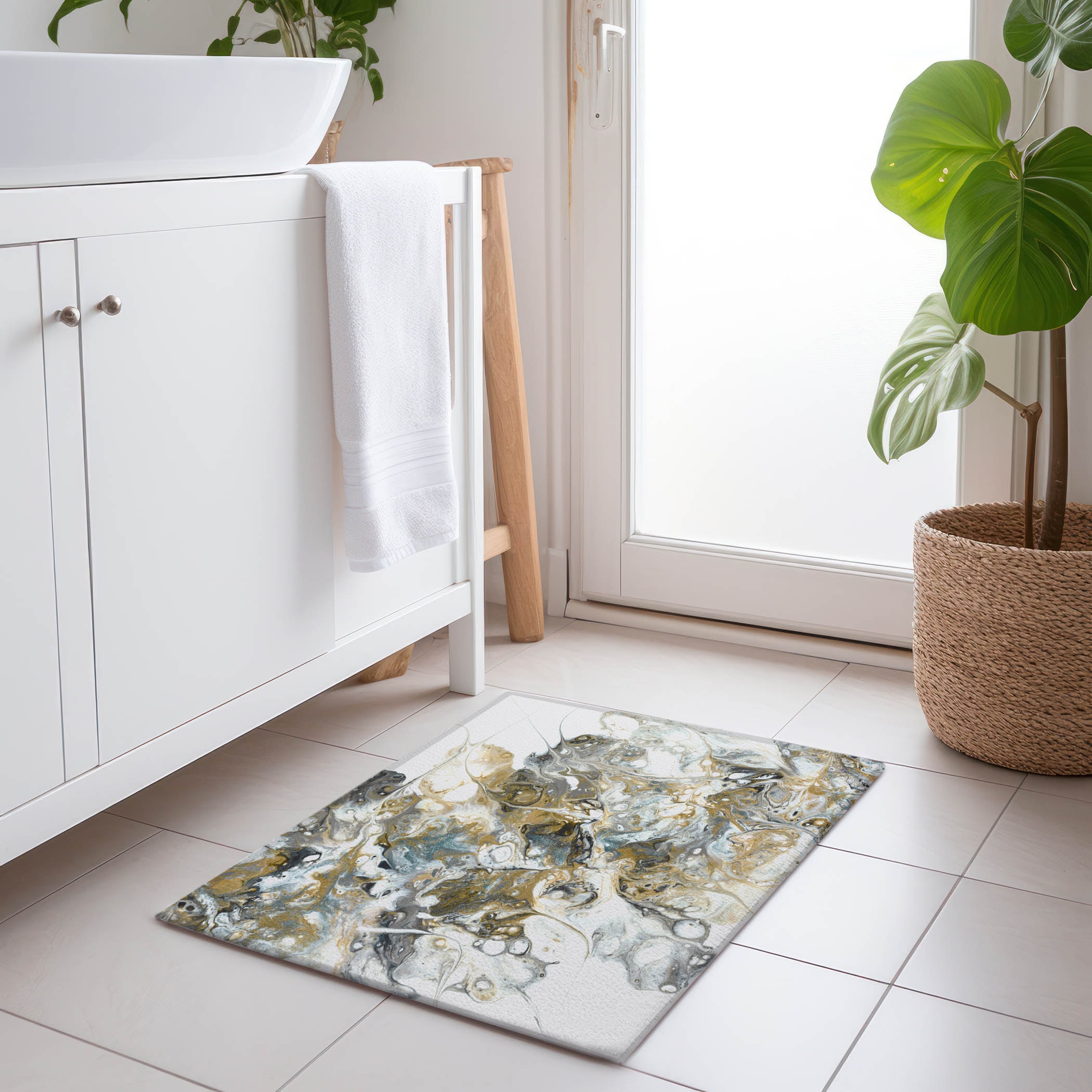 Addison Rugs AMF56SM20X30 Mayfield AMF56SM 2 x 3 (ft) Loomed Polyester Smoke Rectangular Indoor Abstract Machine washable Area rug