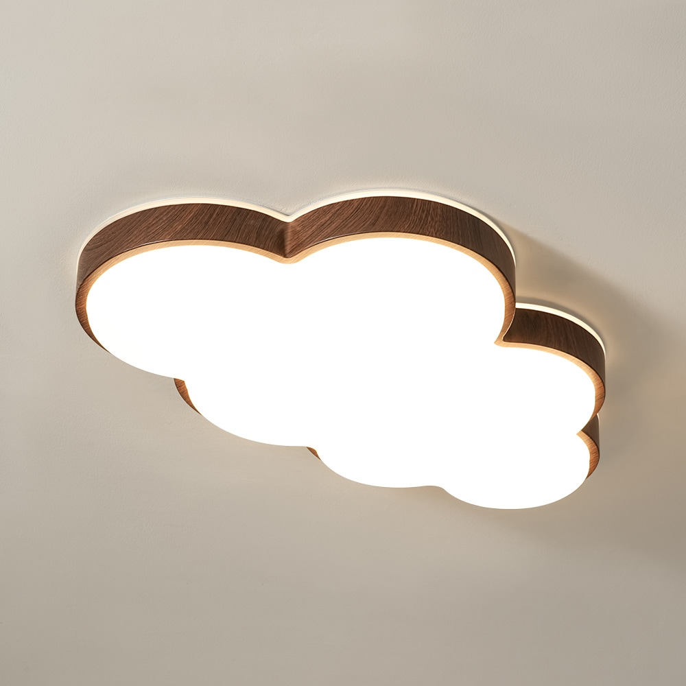 Zicbol 21.85-in Brown Indoor LED Flush Mount Light Acrylic Shade #J81010000092228