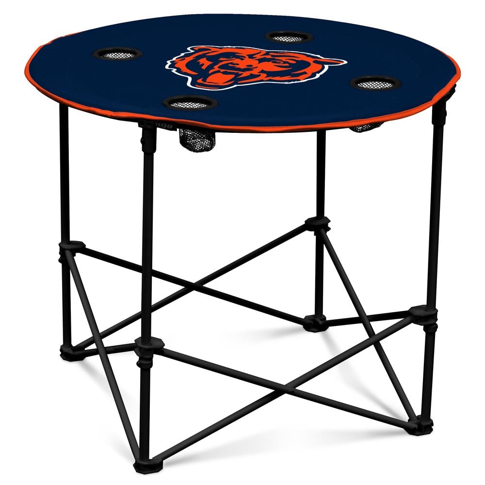 Logo Brands Chicago Bears Blue Folding Tailgate Table Chair at