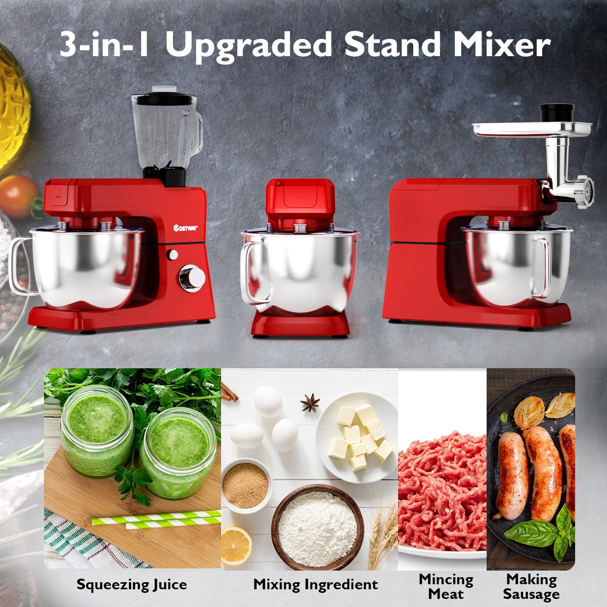 Candimill Kitchen Small Manual Meat Grinder Multi-function Food