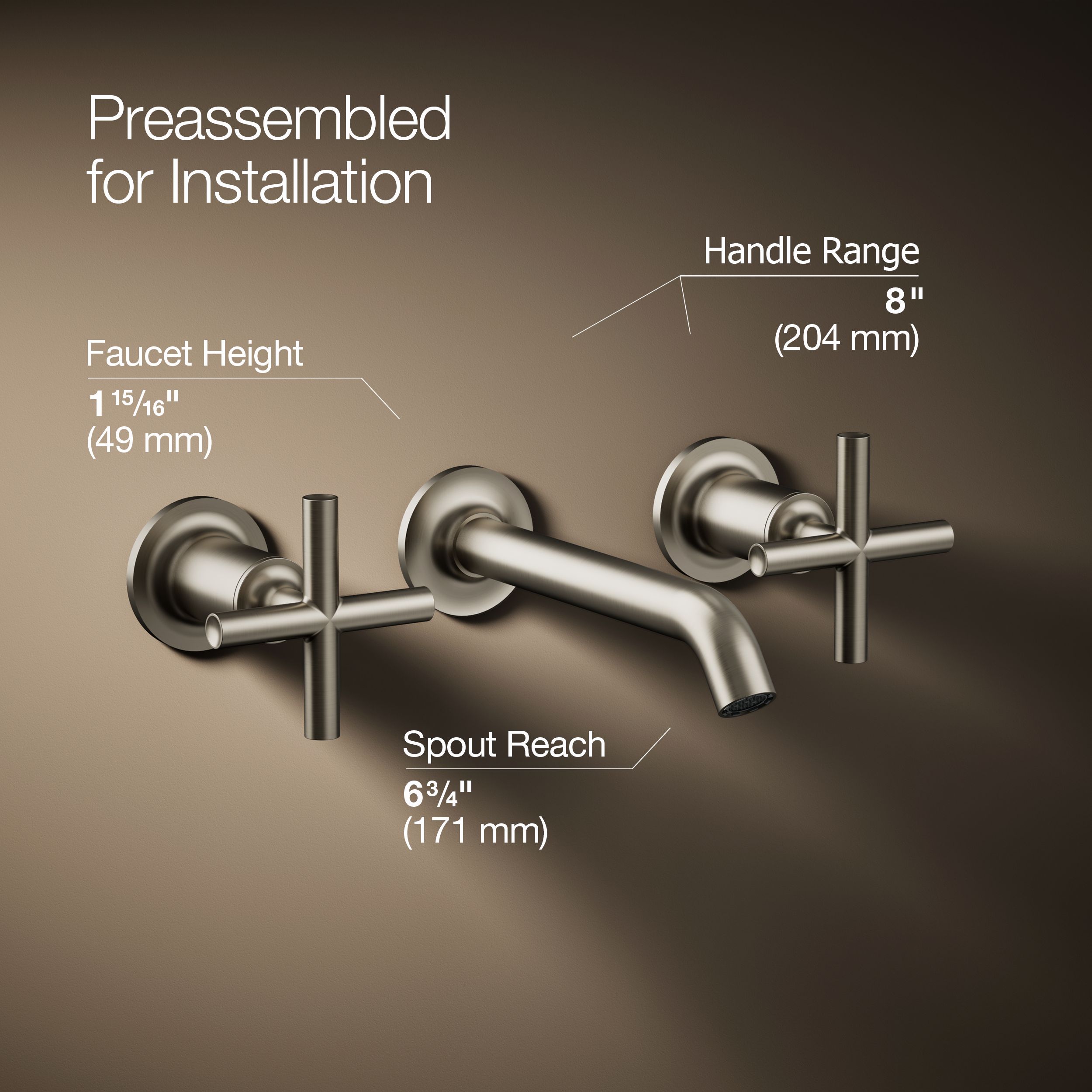 KOHLER T14413-3-BN Lavatory-Faucets - View #3