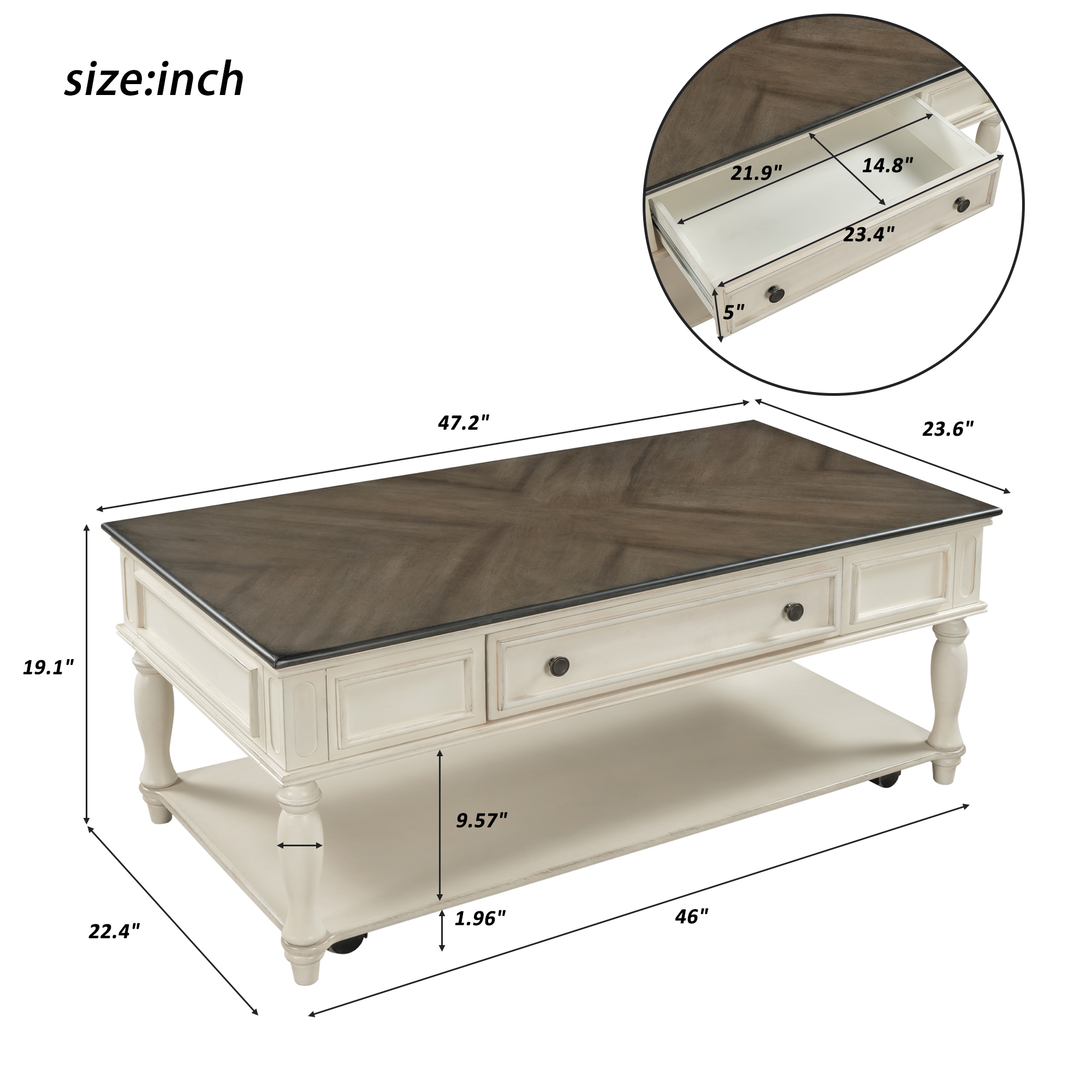Clihome OTCH-281529-2AE Coffee-Tables - View #4