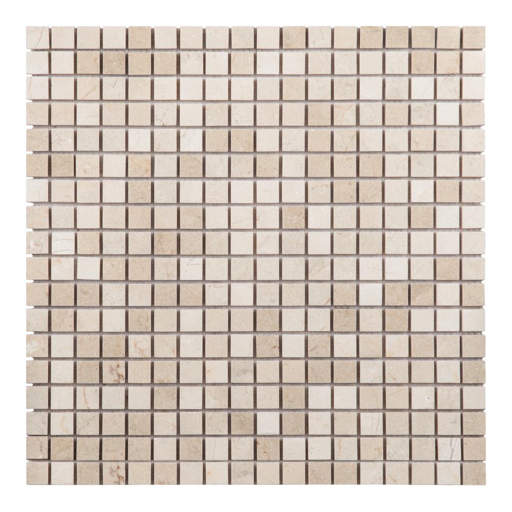 Saint Birch Natural 12-in x 12-in Natural Stone Checkered Tile (10-sq ...