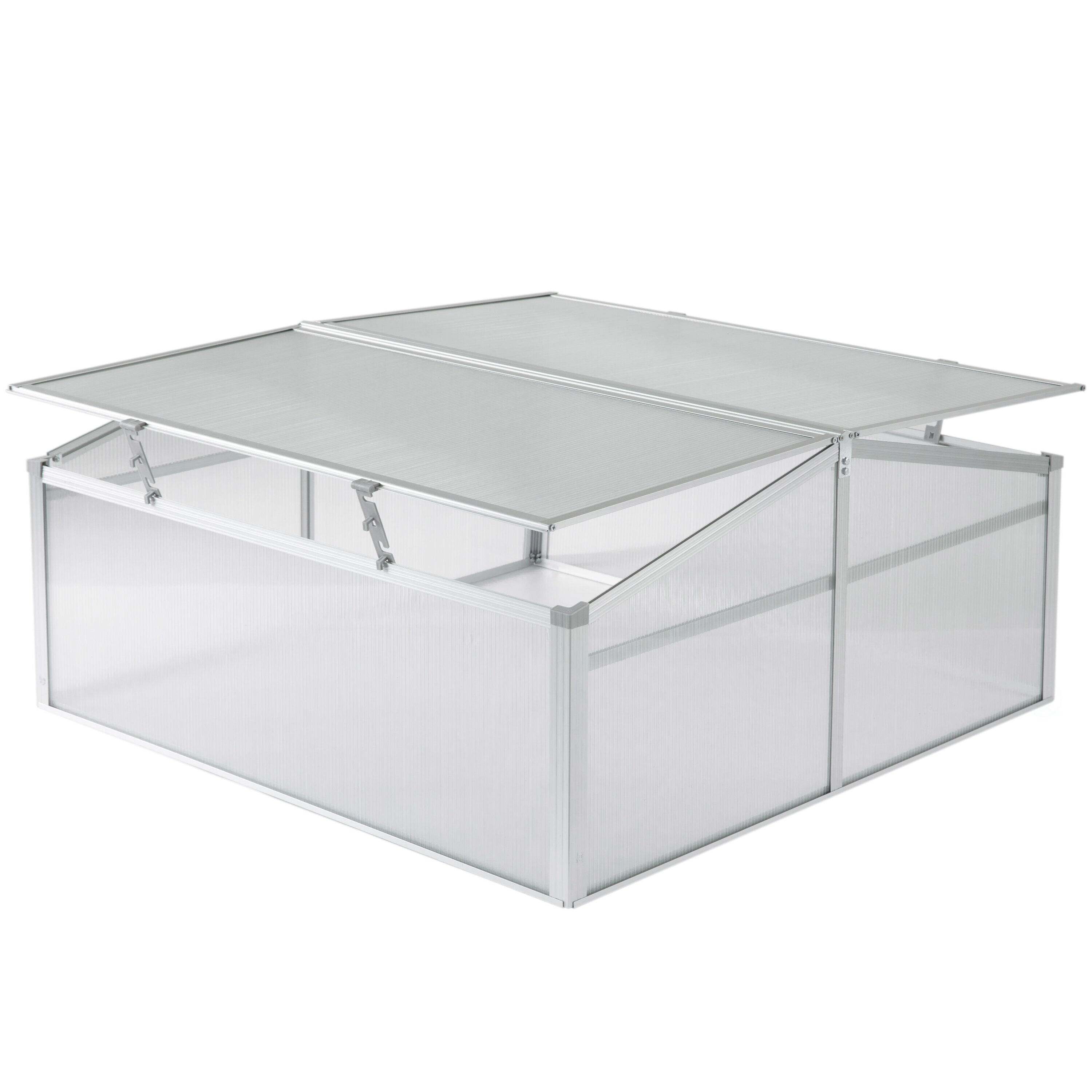 Gardenised QI003906 3.42-ft L x 3.27-ft W x 1.58-ft H Clear Pop-up Greenhouse