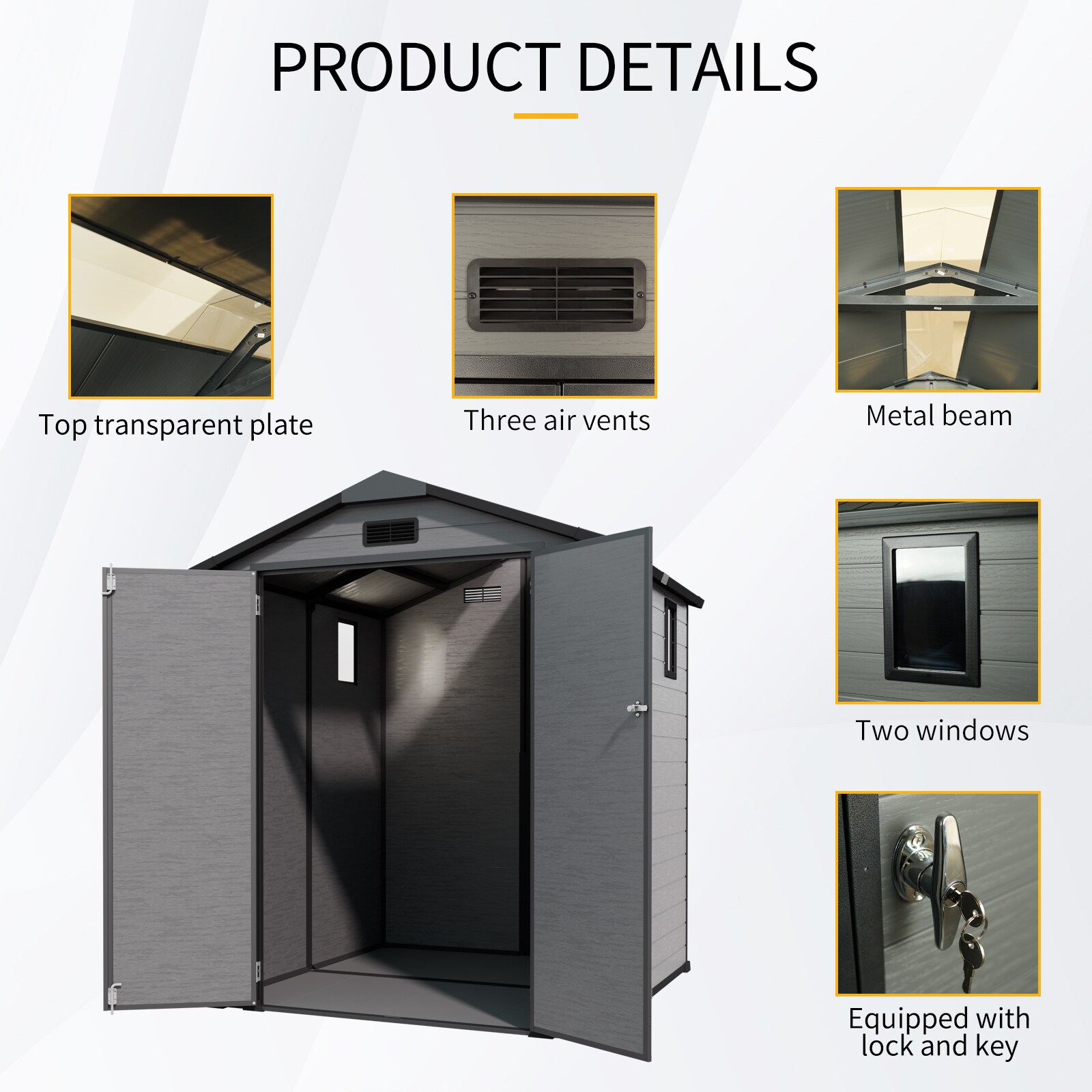 LUXEYARD DS-M-BAC03971 Metal-Storage-Buildings-Sheds - View #6