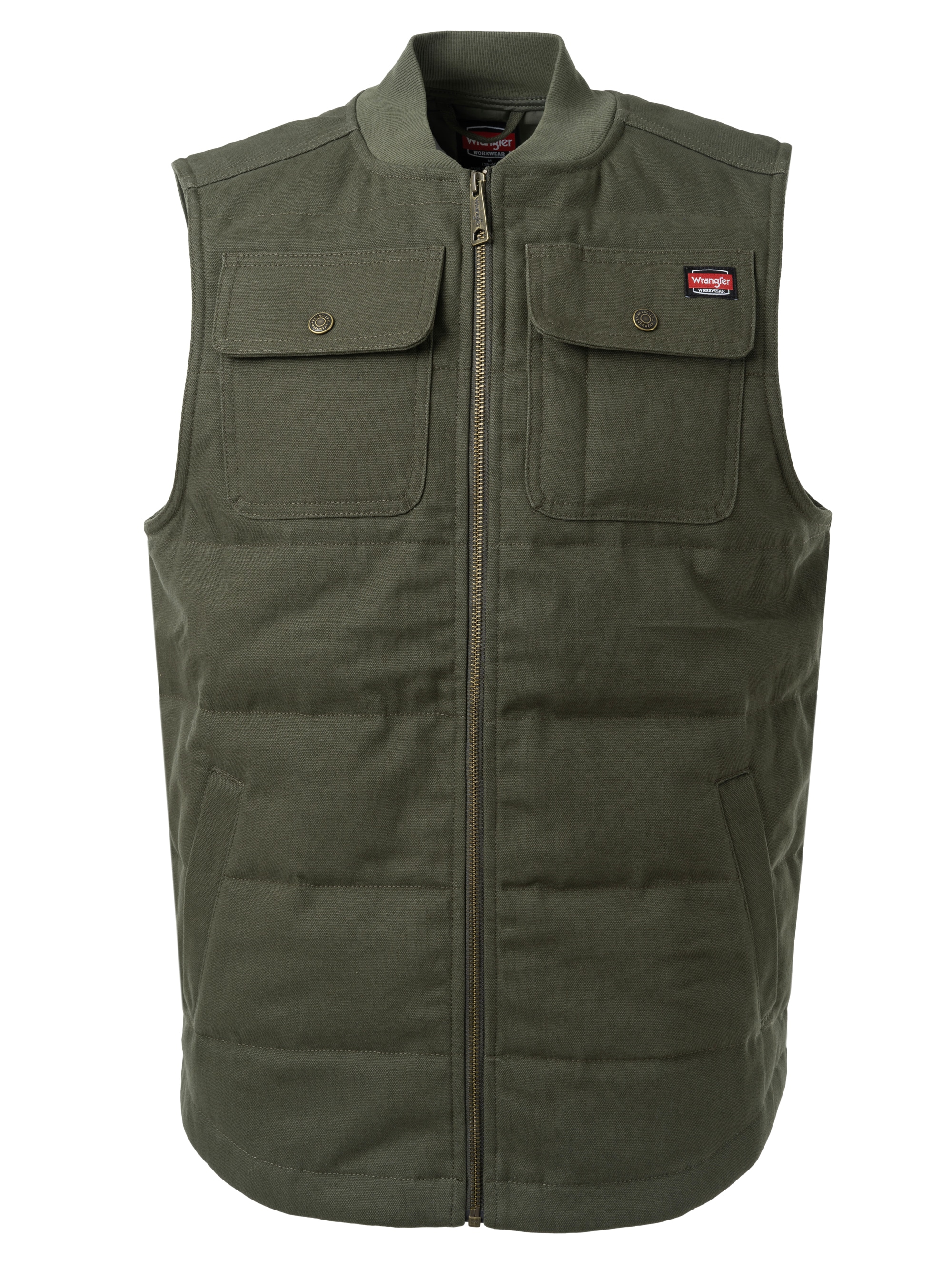 Wrangler 65204-OLVE-M Men's OLIVE Knit Insulated Work jacket ( Medium )