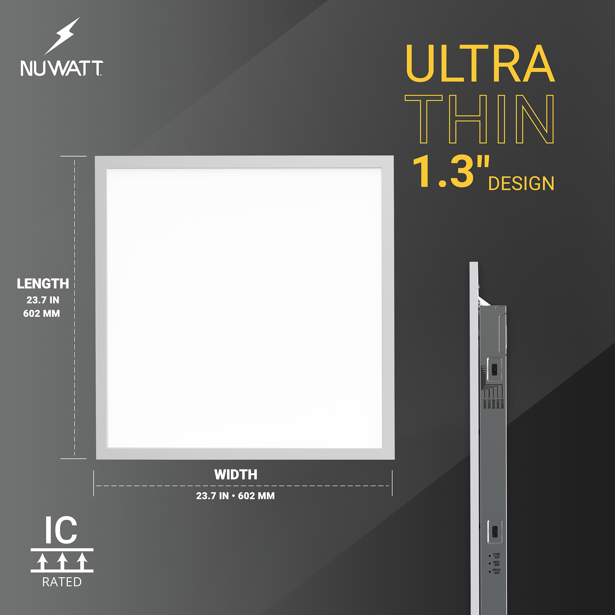NUWATT BL2X2-3WATT-3CCT-4P troffers - View #7