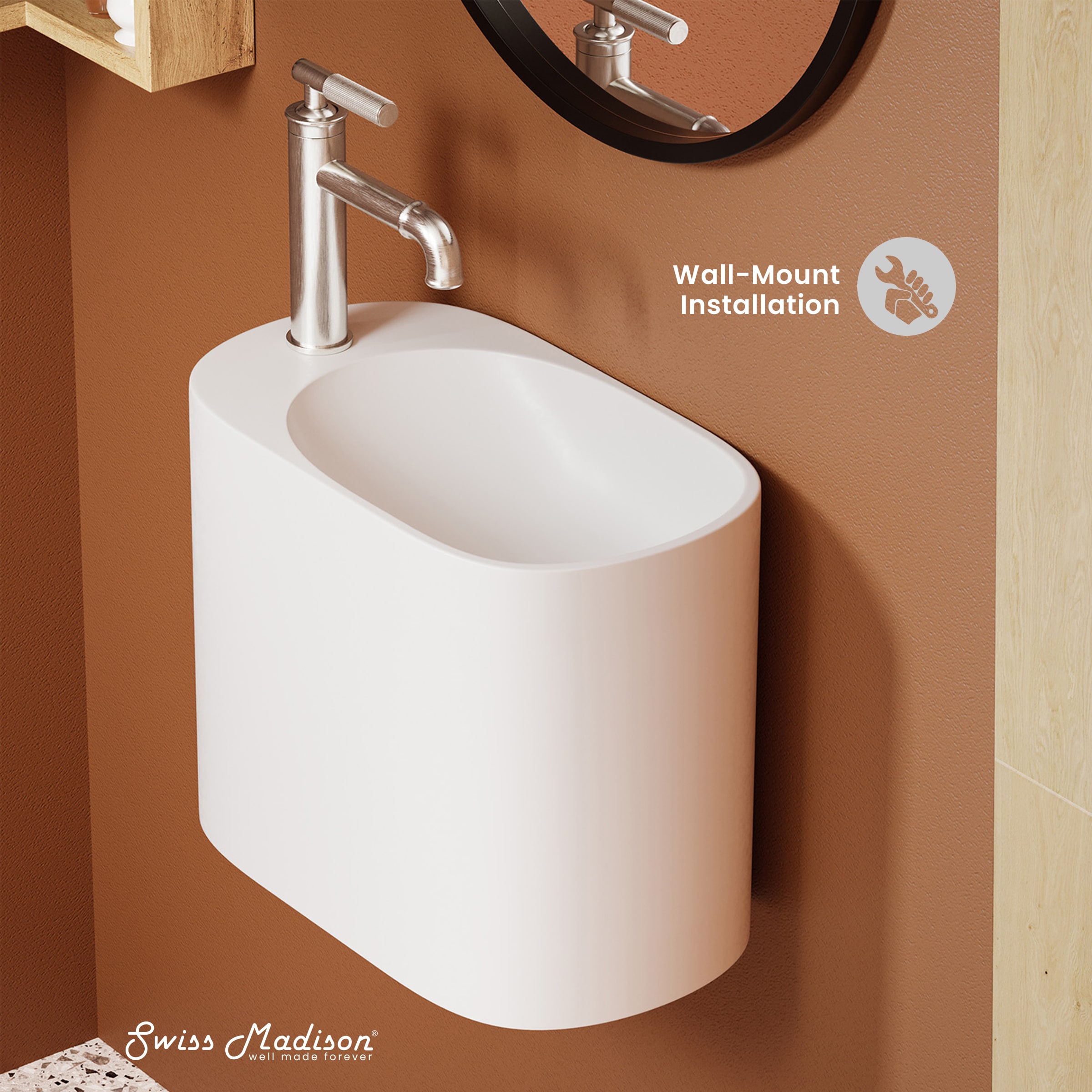 Swiss Madison SM-25-WSARE02MW Bath-Sink - View #3