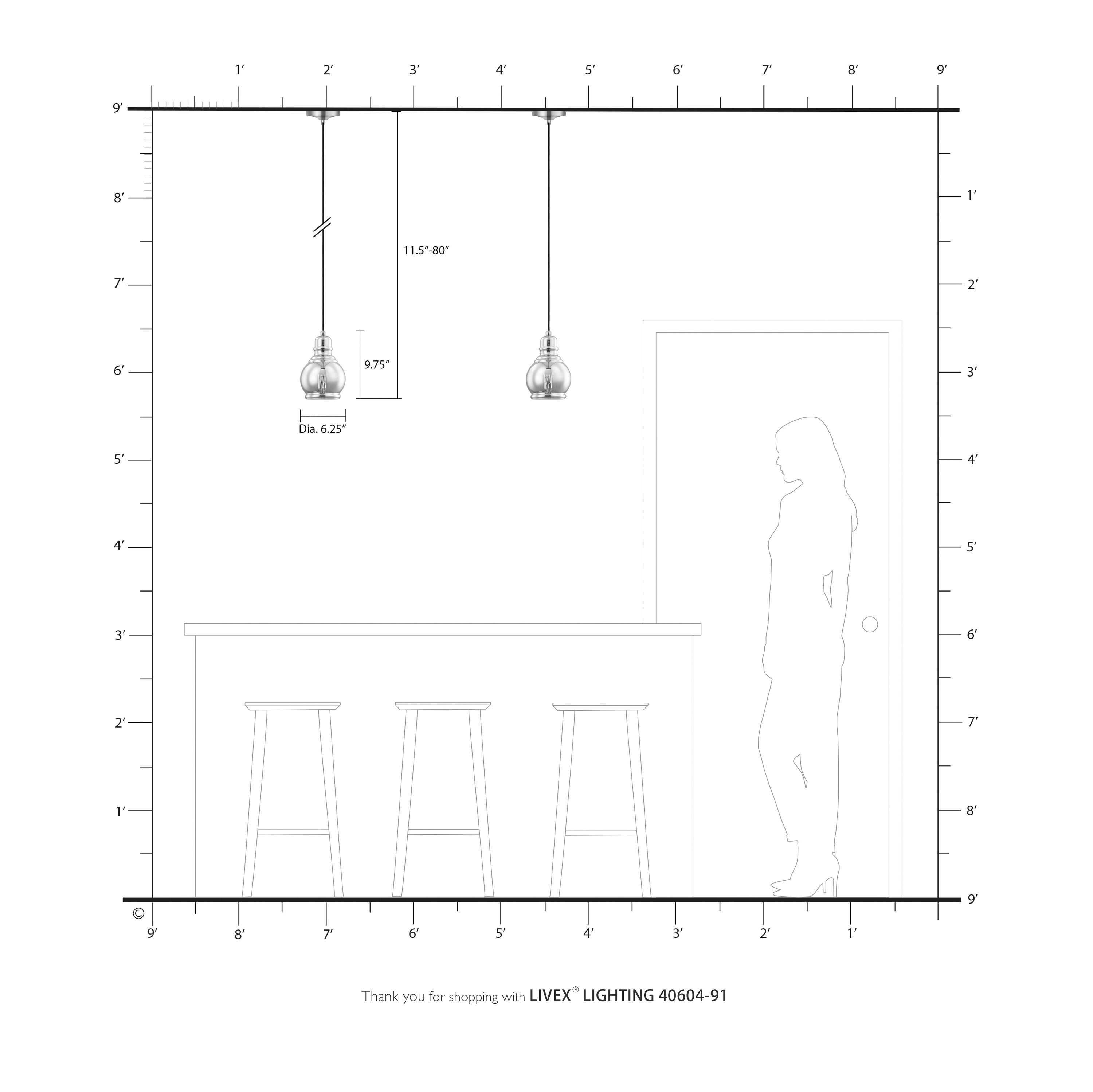 Elegant Brushed Nickel Mini-Pendant with Smoke Glass Shade