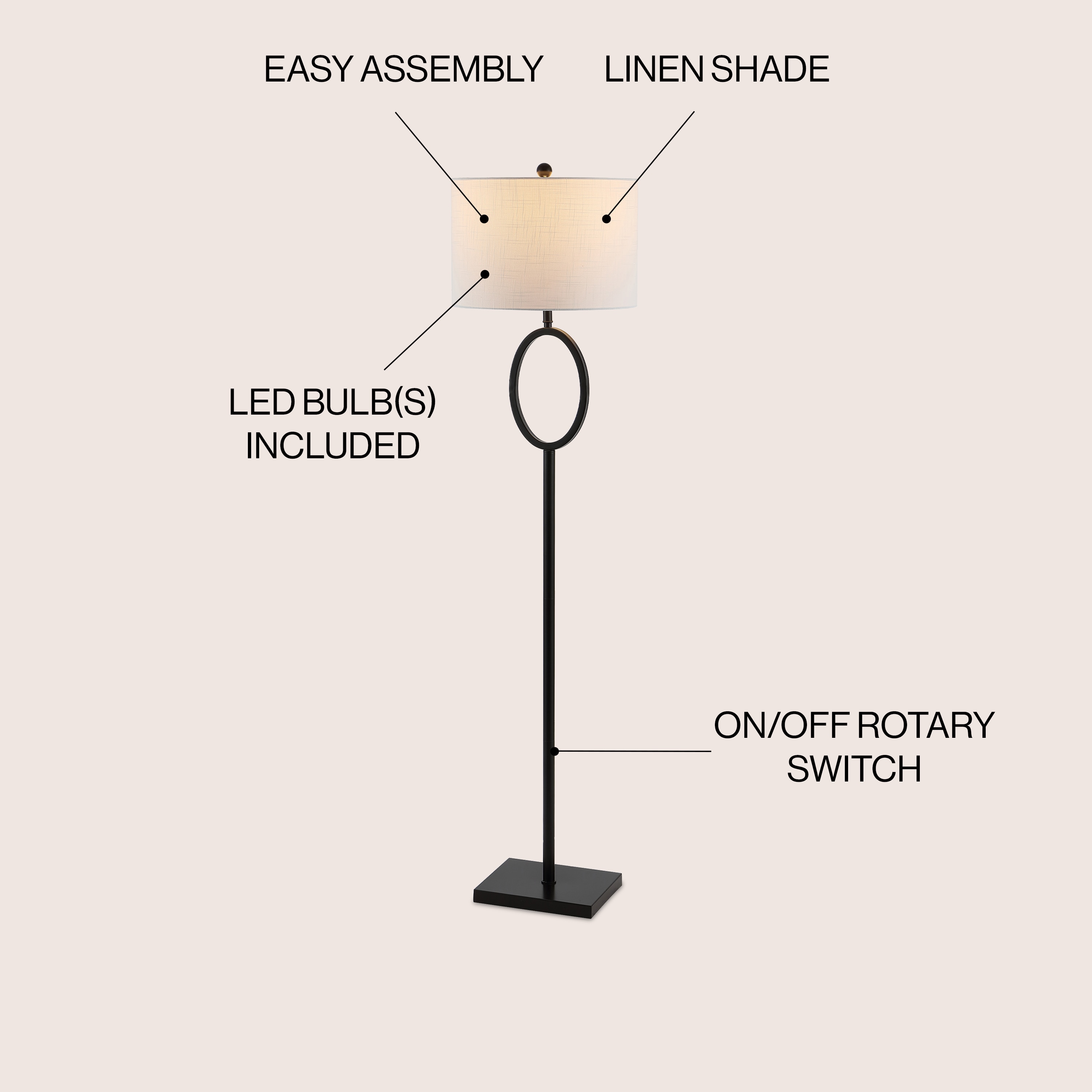 JONATHAN  Y JYL1089B floorlamps - View #3