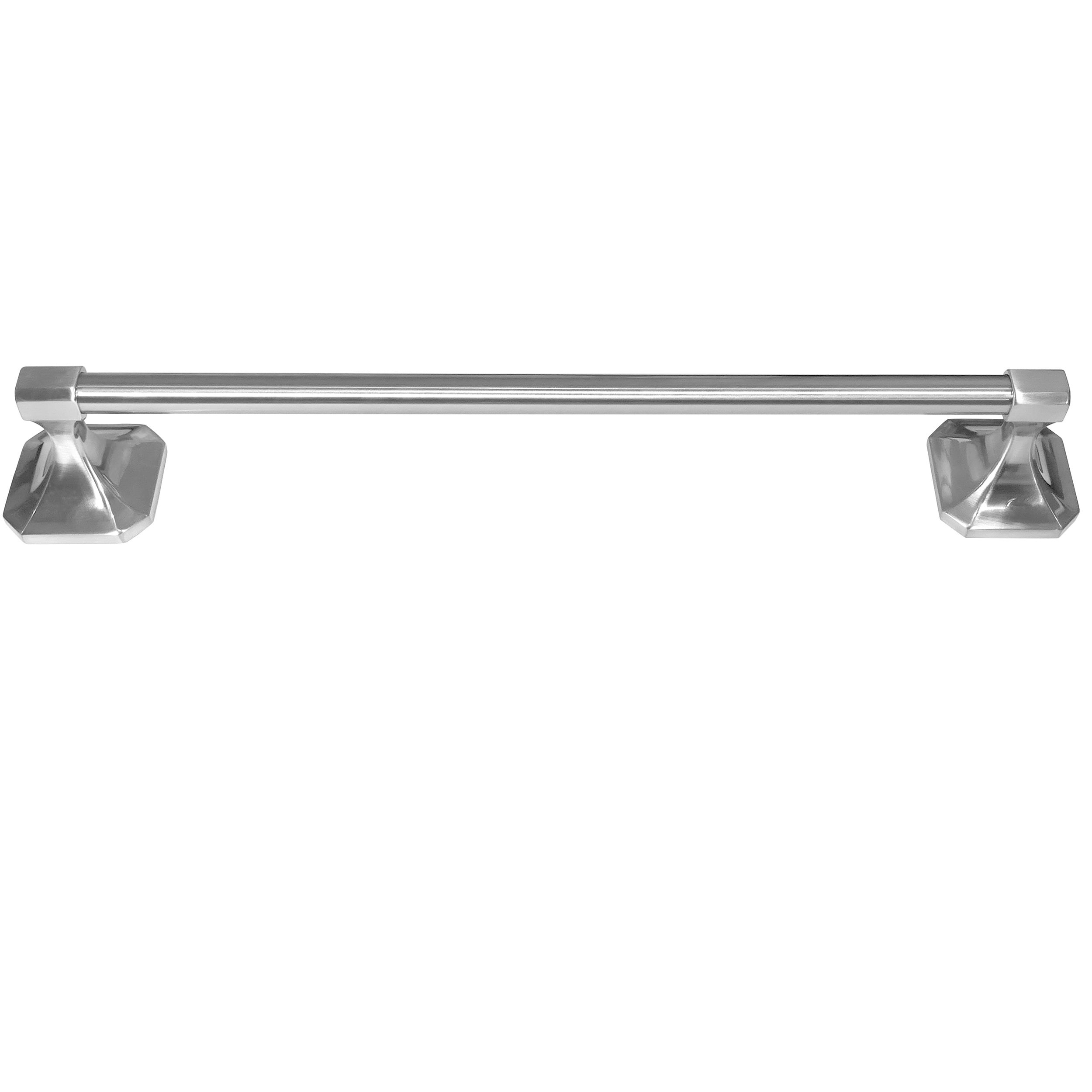 Paradise Bathworks 65128 Valhalla 18-in Satin nickel Wall mount Single Towel Bar