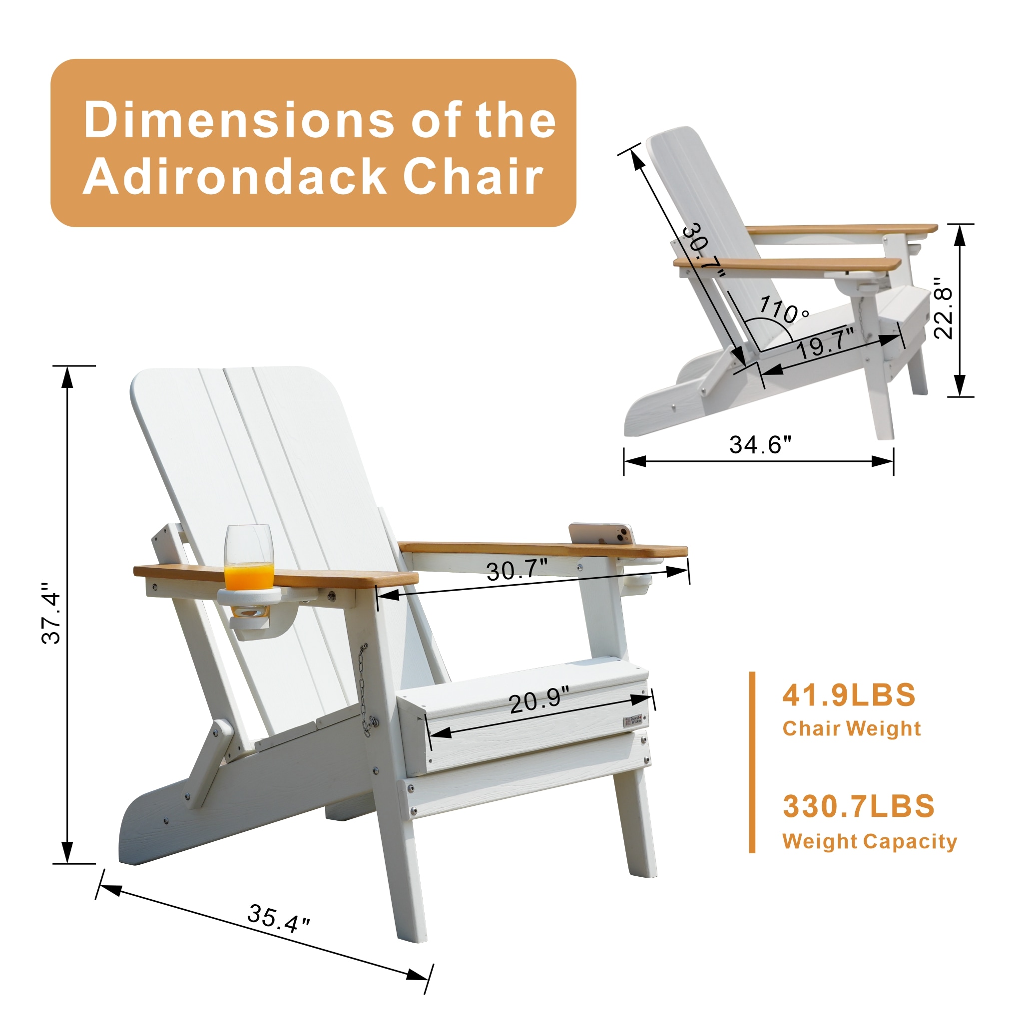Moda Furnishings PAC-011-GR Patio-Chairs - View #4
