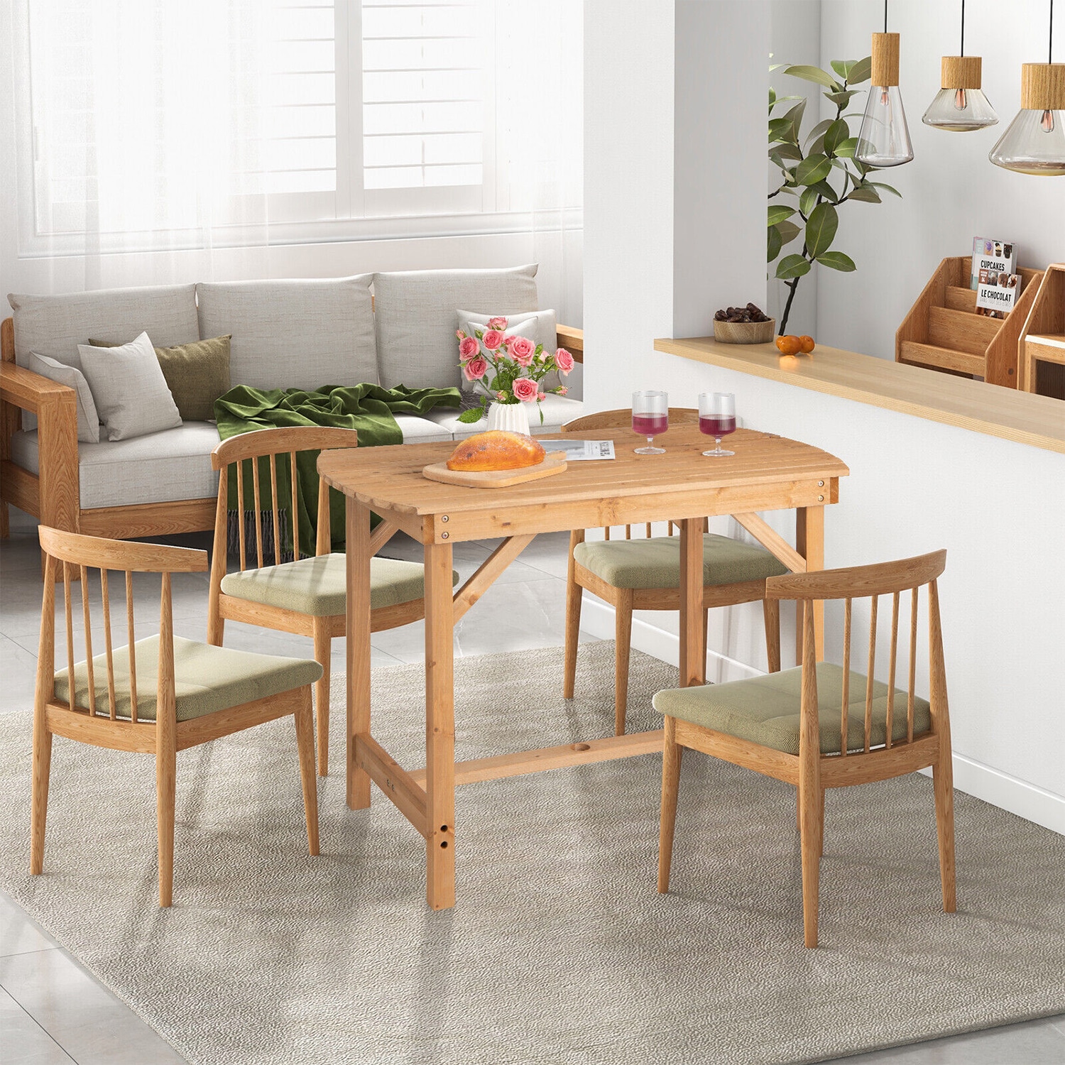WELLFOR TDG10923BN Patio-Tables - View #4