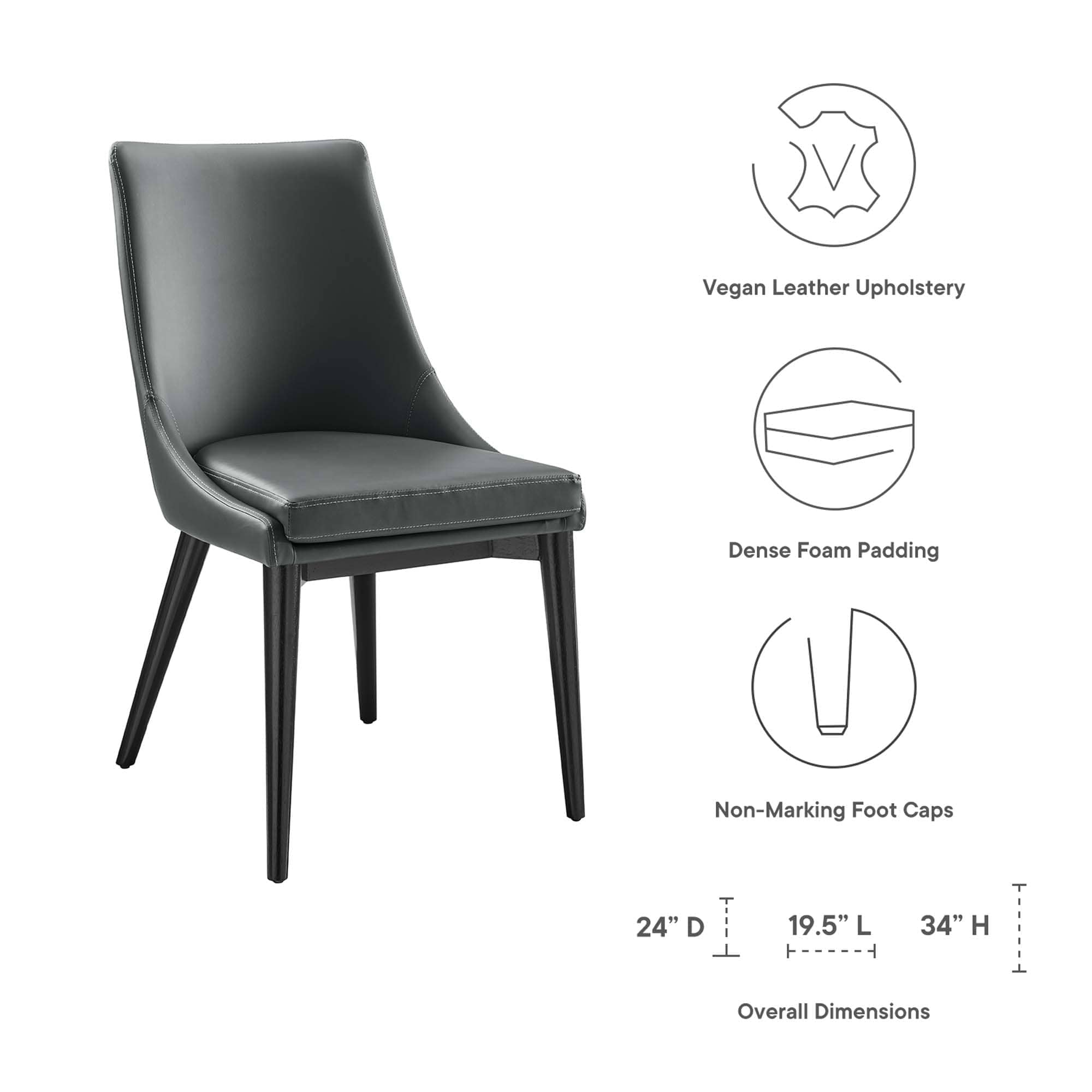 Modway EEI-2226-GRY Dining-Chairs - View #2