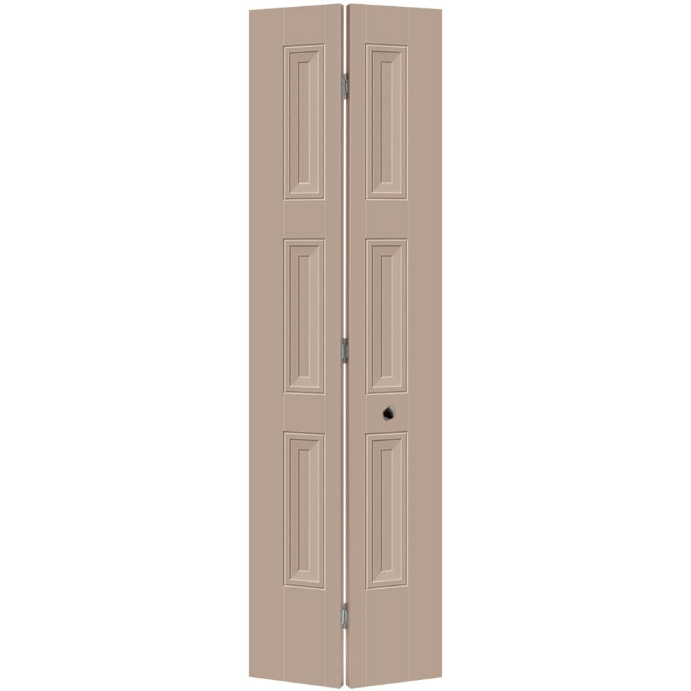 Masonite 1573066 Livingston 24-in x 80-in Sandpiper 3-panel Smooth Hollow core Prefinished Molded composite Closet Bifold Door ( Hardware Included )