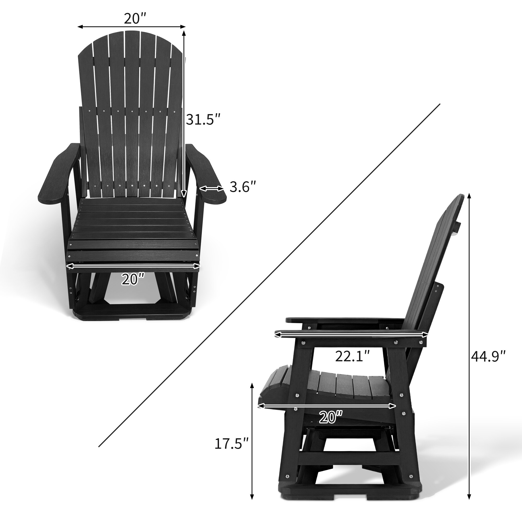Fortune Candy GTS360-K Swing-Gliders - View #2
