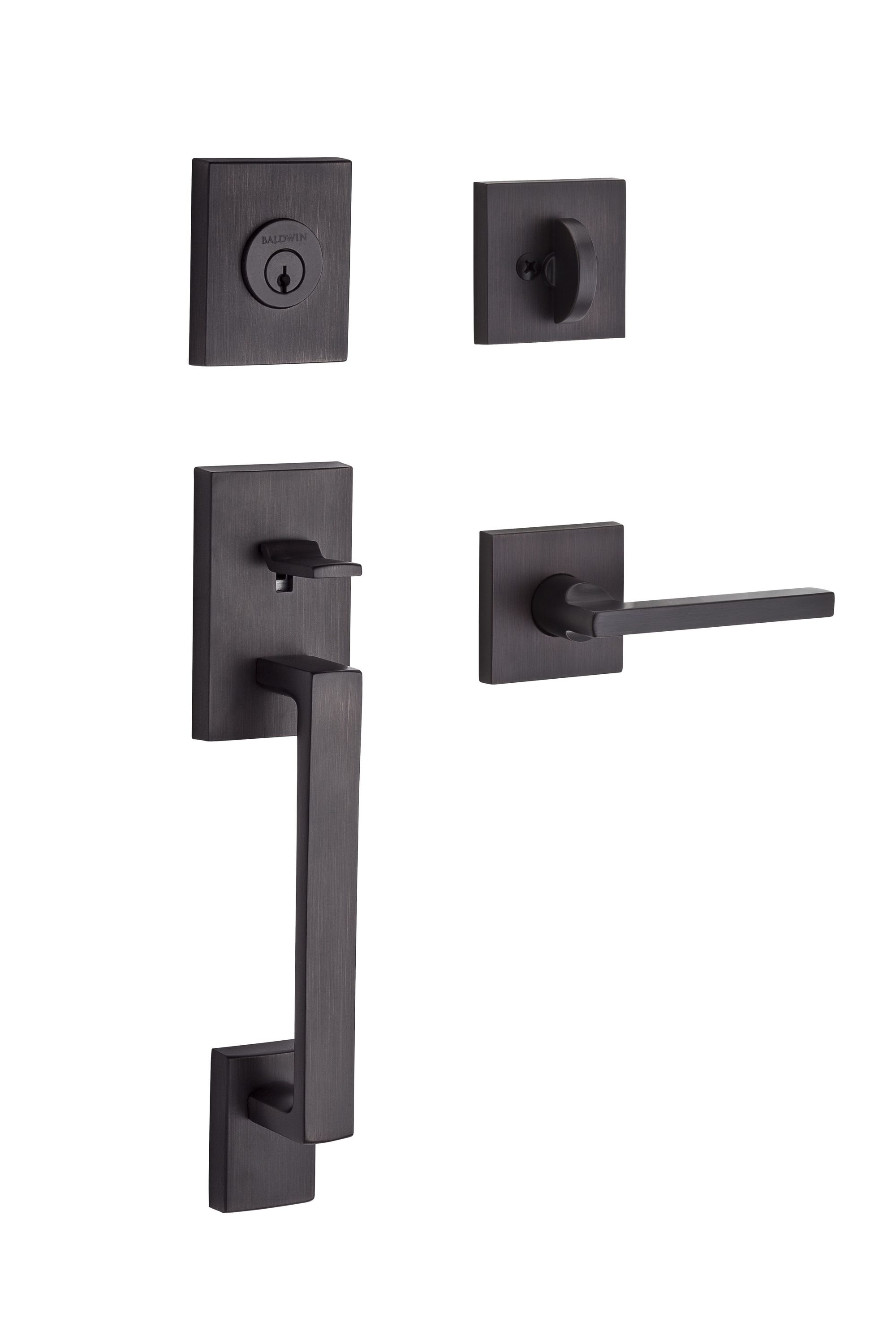 Baldwin Reserve Satin Black Single Deadbolt Keyed Entry Door Handleset Knob SCNAPXROUTSR190 Sansujyuku sansujyuku.com