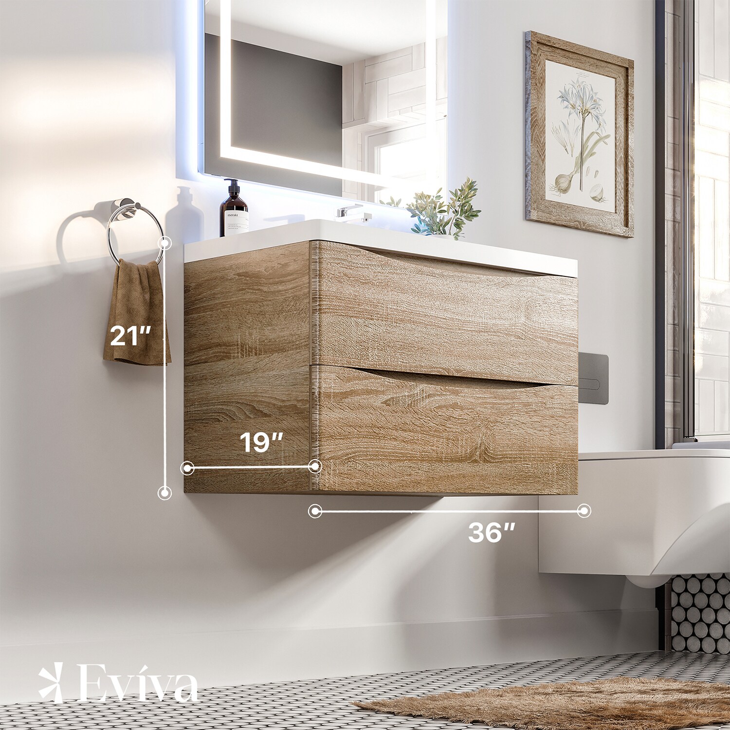 Eviva EVVN900-36WHOK-WM Bath-Vanity-Combo - View #2