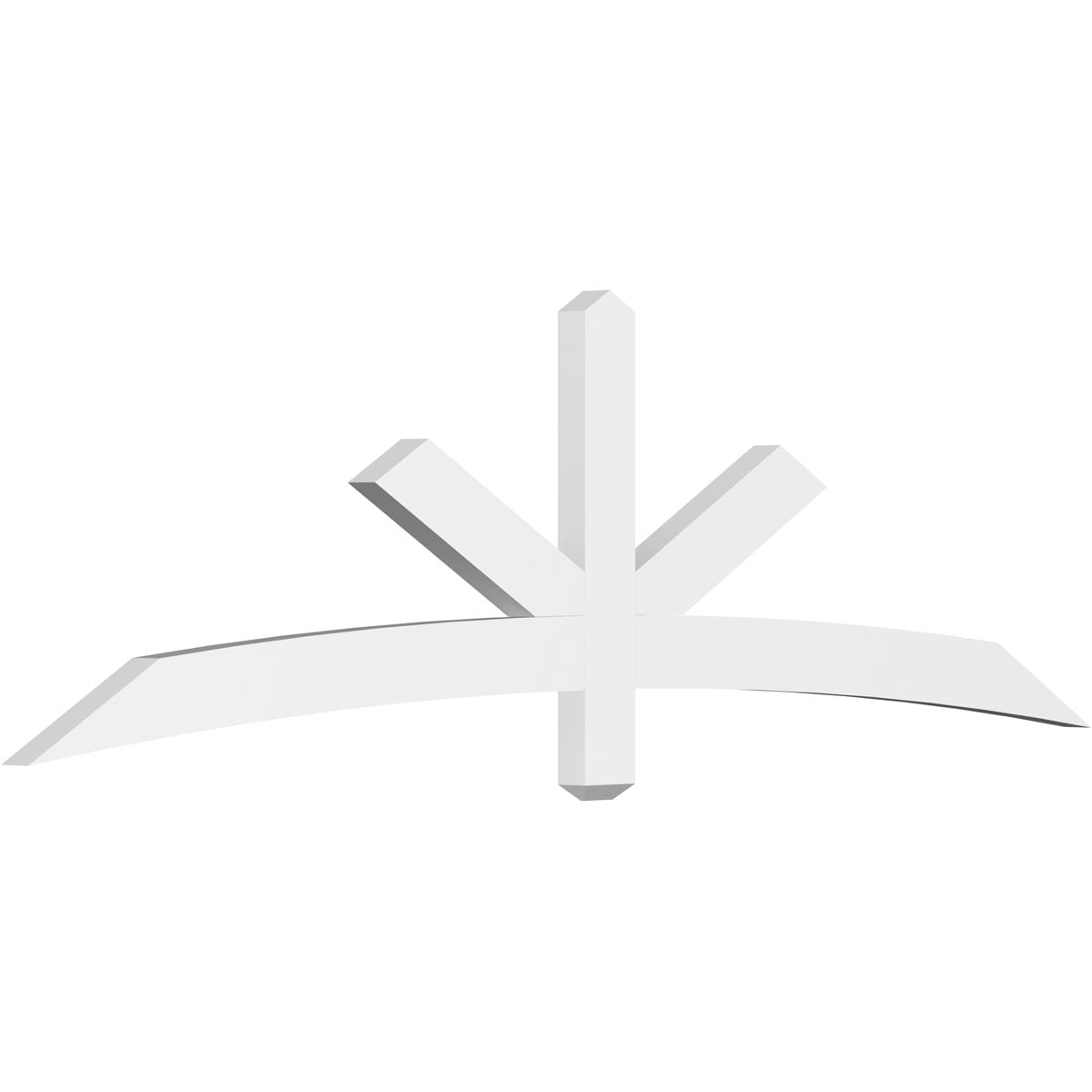 Ekena Millwork GBP084X25X0204ALB00 Alberta White PVC Gable bracket