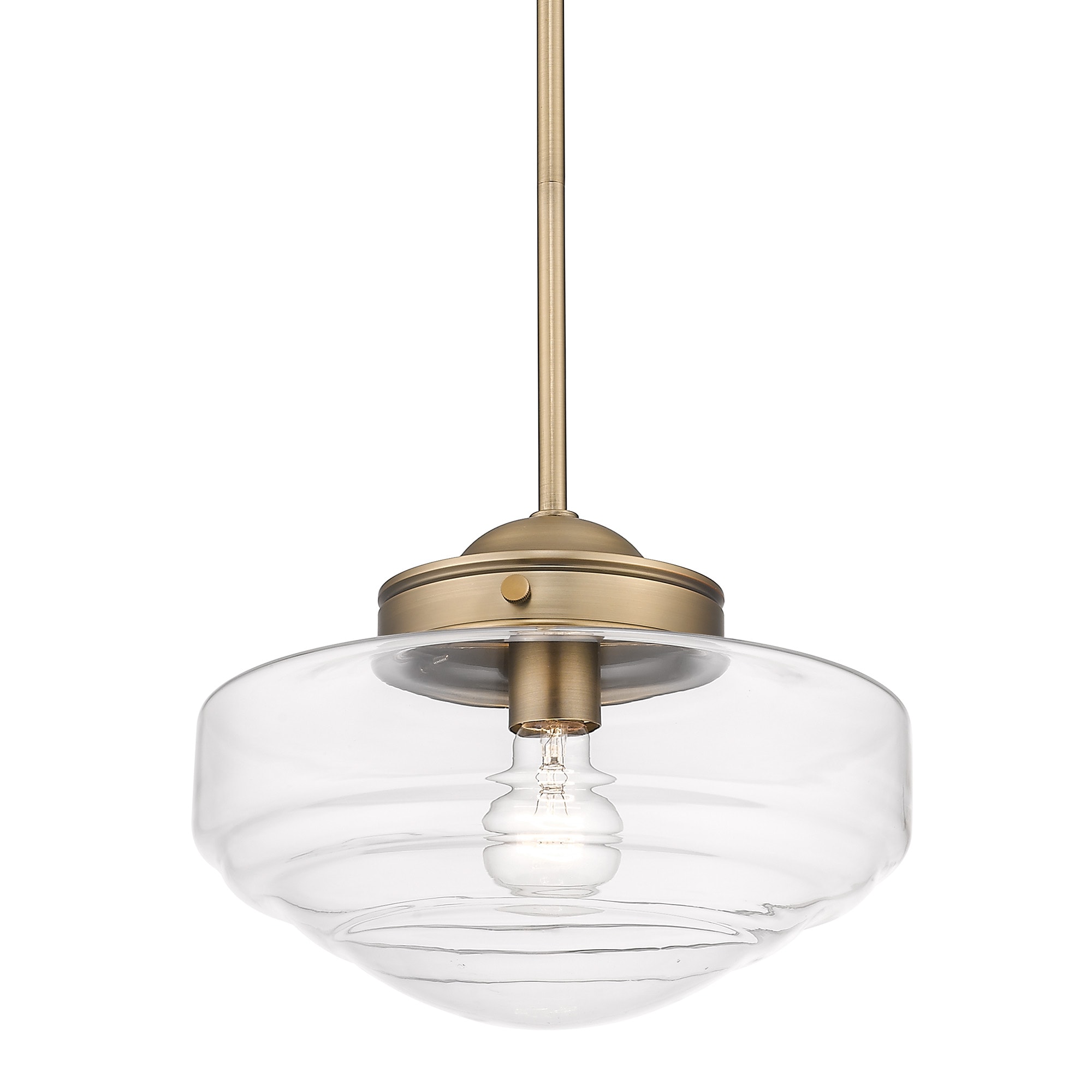 gold bowl pendant light