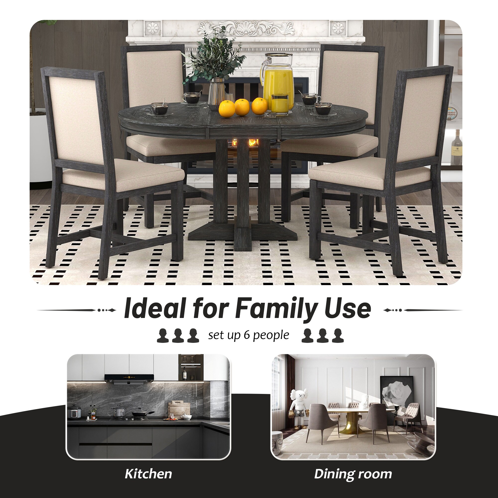 SINOFURN SYA330142GY Dining-Chairs - View #3