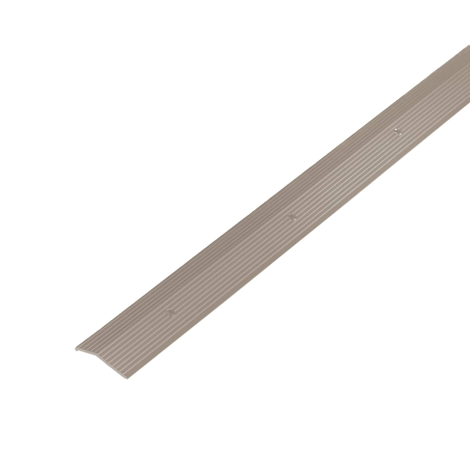MFM Building Products M-D Building Products 1-3/8 x 72 Pewter Aluminum Carpet Trim with Screw Nails #7753130