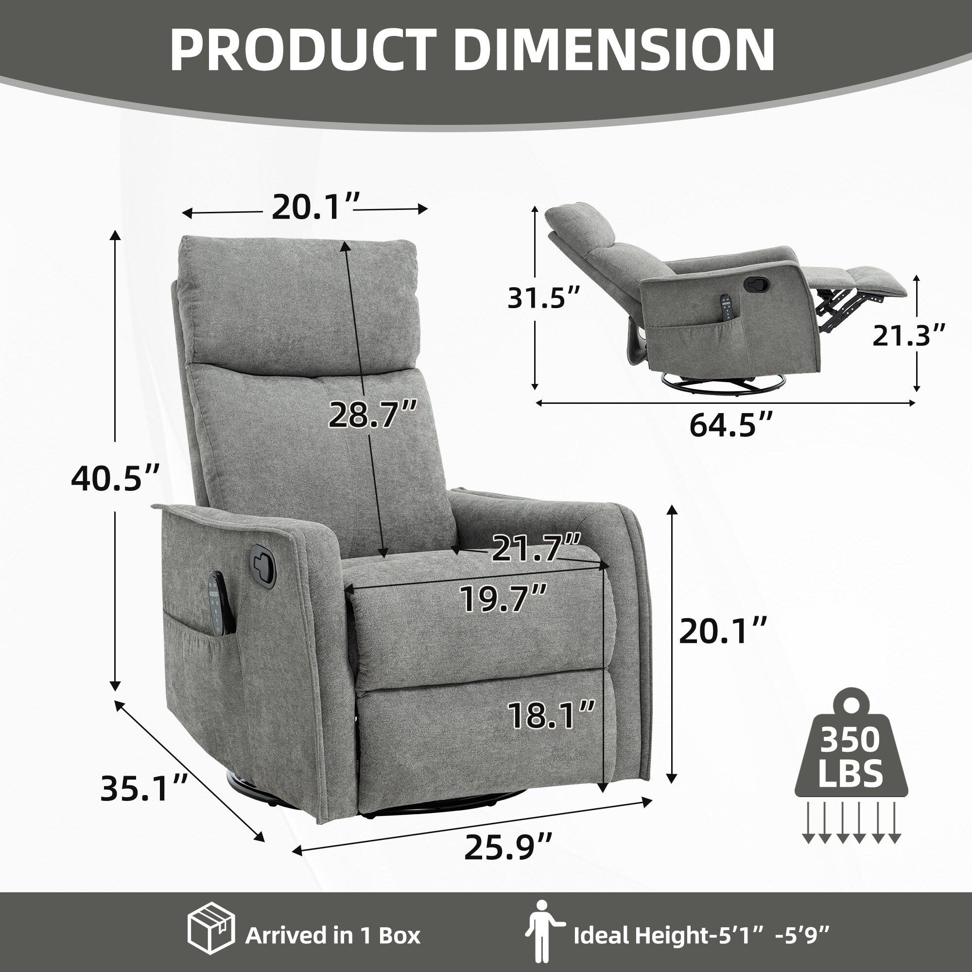 HyperDrop Cart ZW-W1803P516800 recliners - View #2