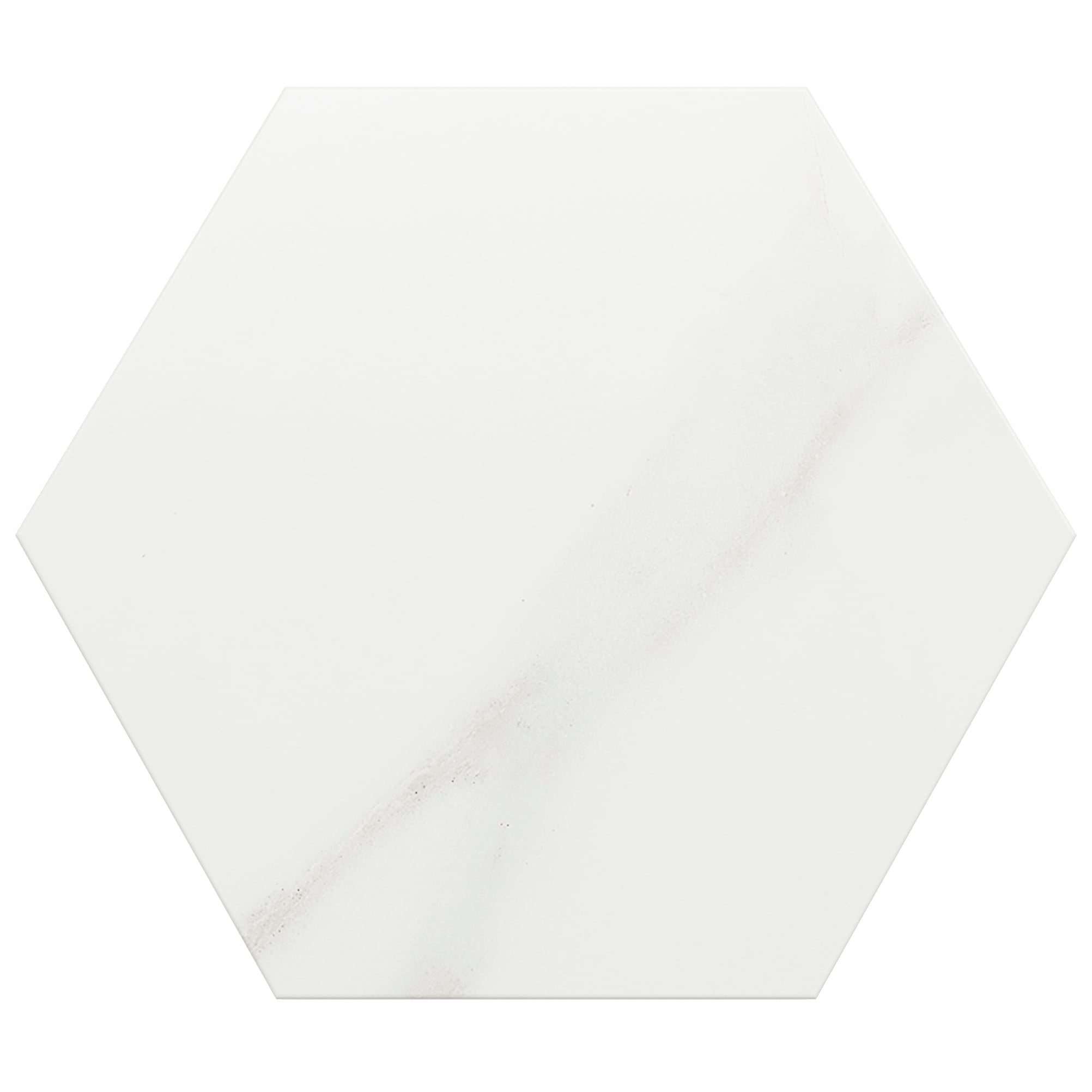 Artmore Tile EXT3RD108047 Sample- Arsenale Statuario 6-in x 8-in Matte Porcelain Marble Look Hexagon Floor and Wall Tile