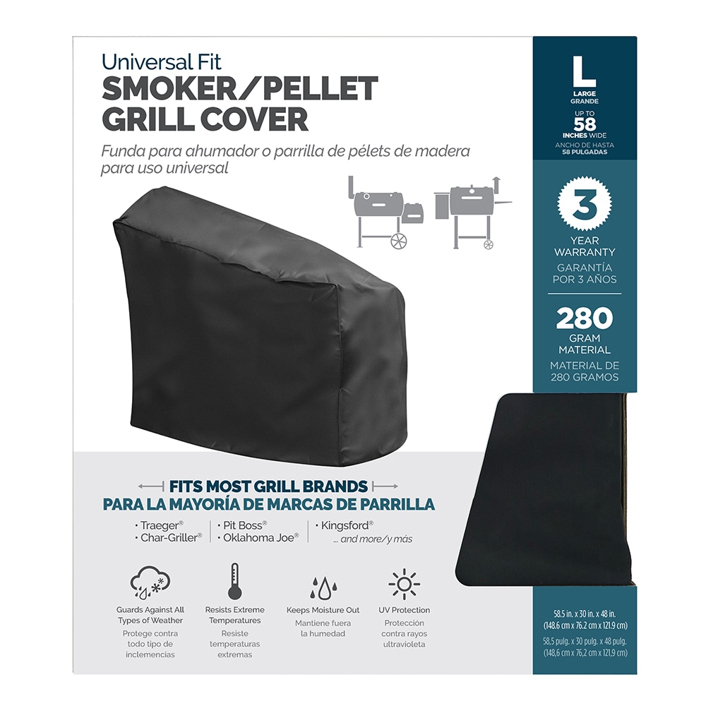 Grill Care 17553 Universal Grill Cover, Polyester, Black, 61