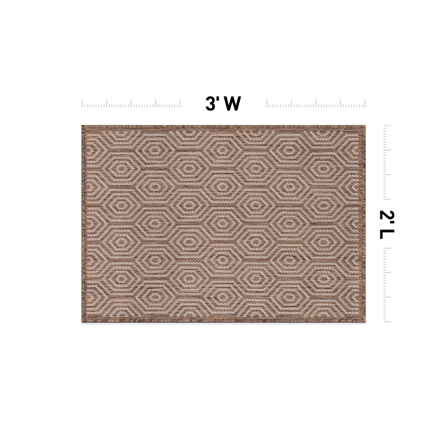 World Rug Gallery 120BROWN2X3 rugs - View #3
