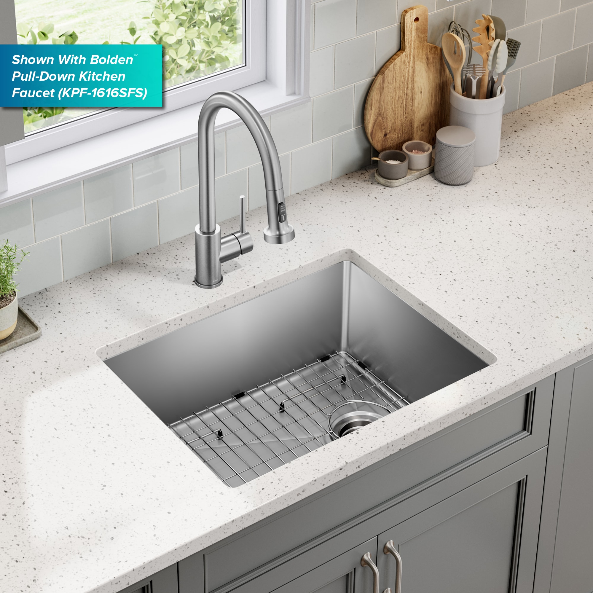 Kraus KHU641-25 Kitchen-Sinks - View #2