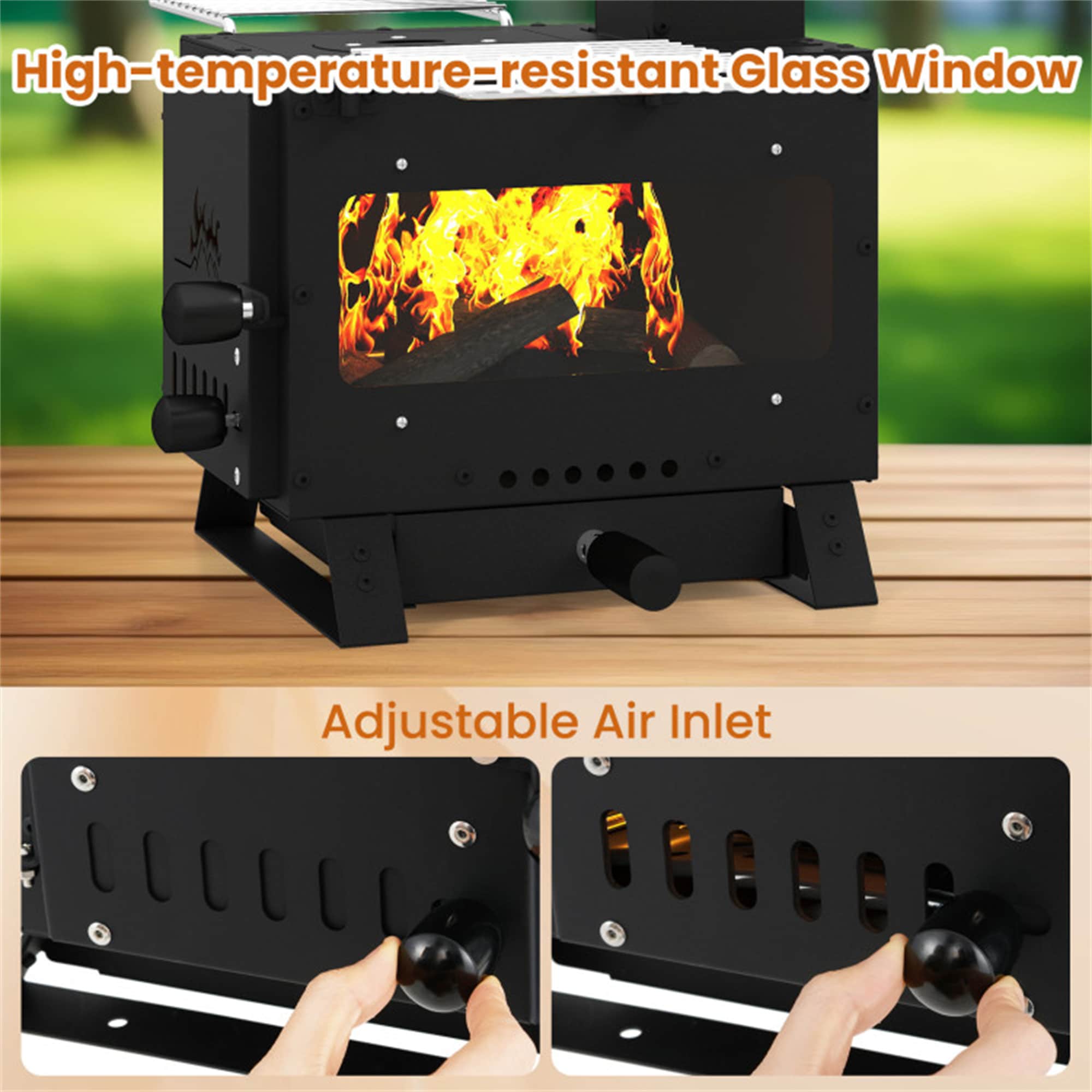 BABOOM BOM-10358BK-CO Outdoor-Woodburning-Firepits - View #7
