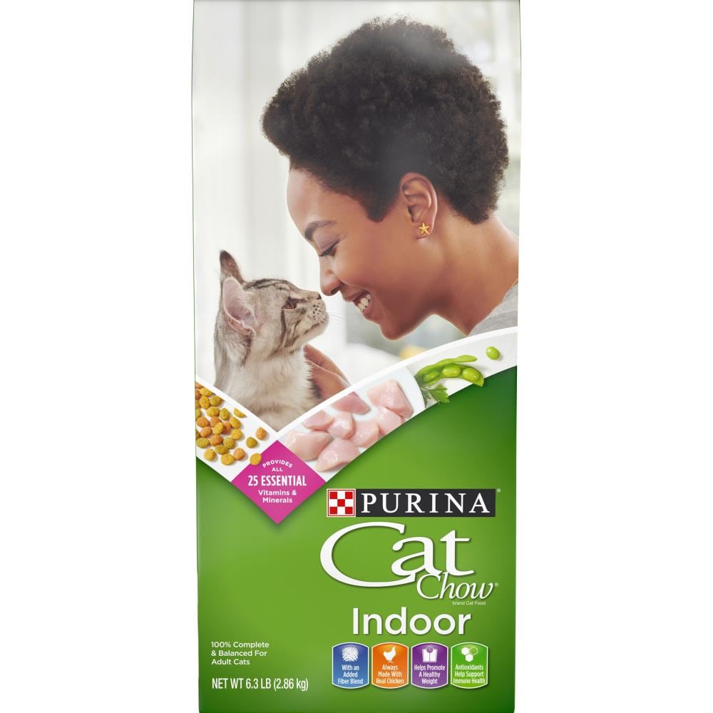 Purina CAT CHOW INDOOR 6.3LB Dry Cat Food Chicken Flavor 100