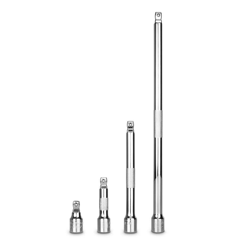 Capri Tools 4-Piece 3/8-in Drive Wobble Extension Bar Set at 