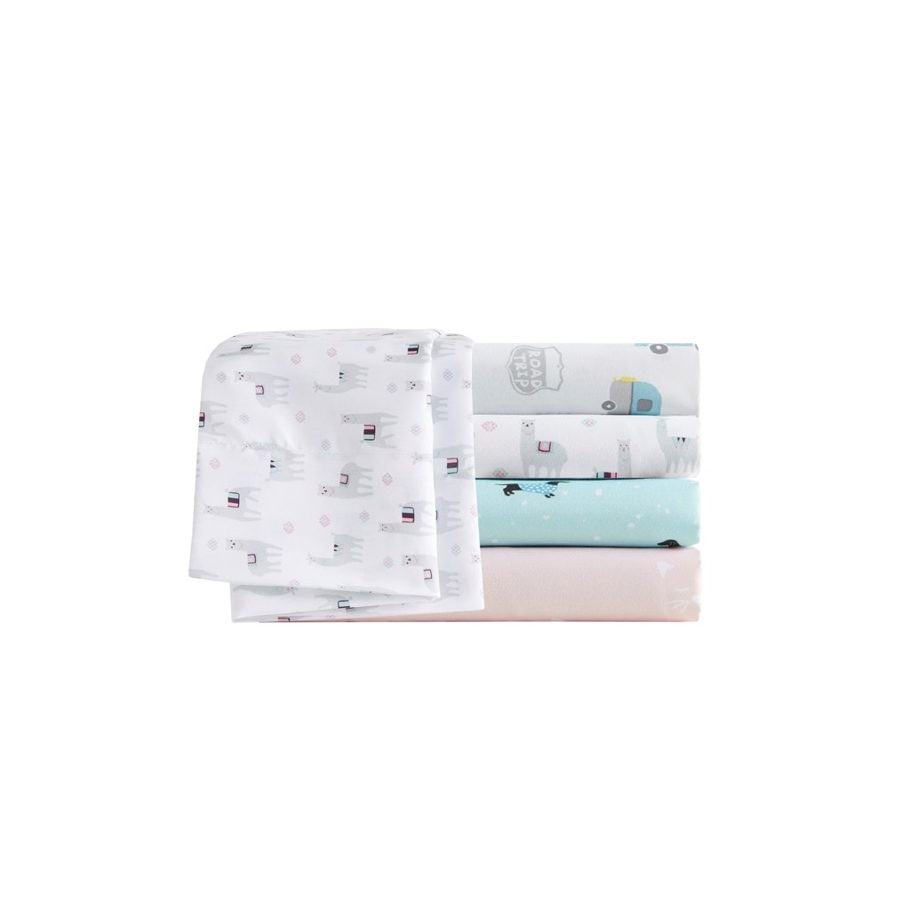Gracie Mills GRACE-0341-02DI Everett 85 gsm Printed Soft Microfiber Sheet Set
